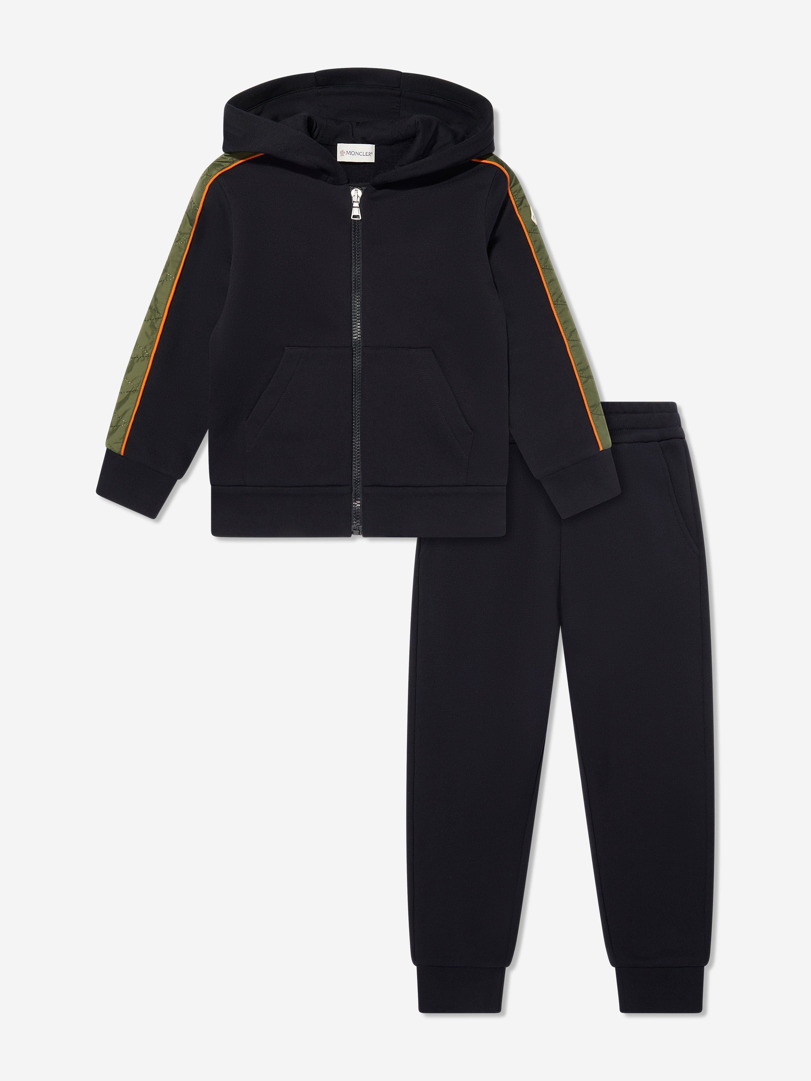 Moncler Enfant Boys Branded Tracksuit in Navy Fashion Style Cheap Online