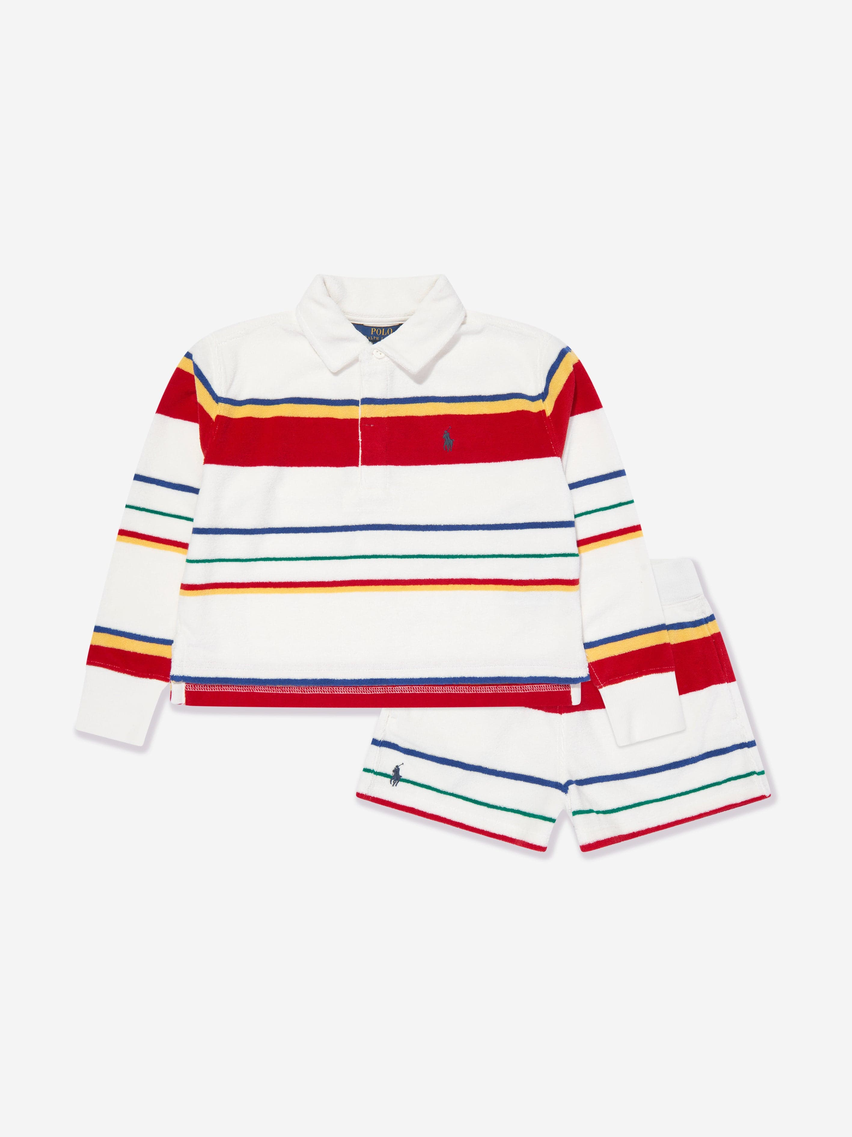 Ralph Lauren Girls Shorts Set in Multicolour Clearance Hot Sale