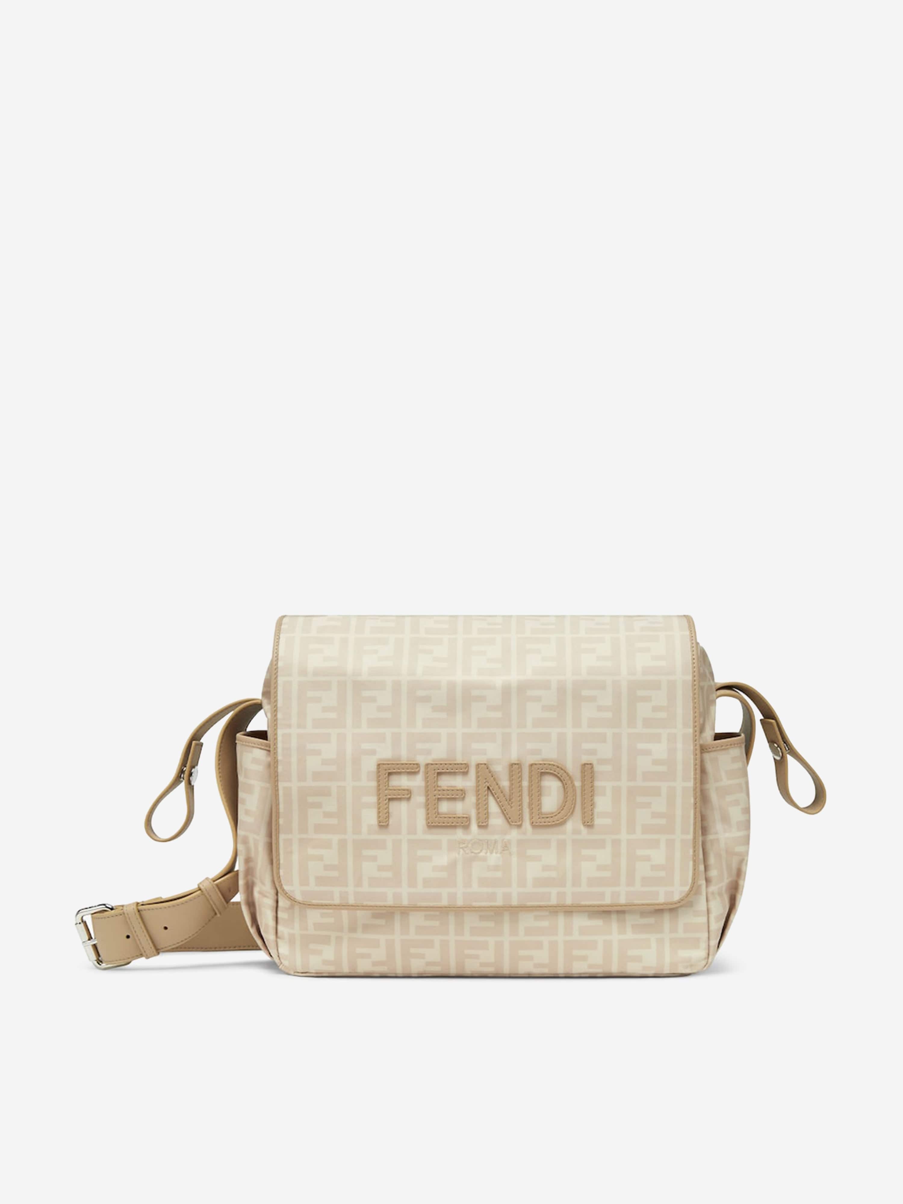 Baby FF Logo Changing Bag in Beige (34cm) Buy Cheap Pices