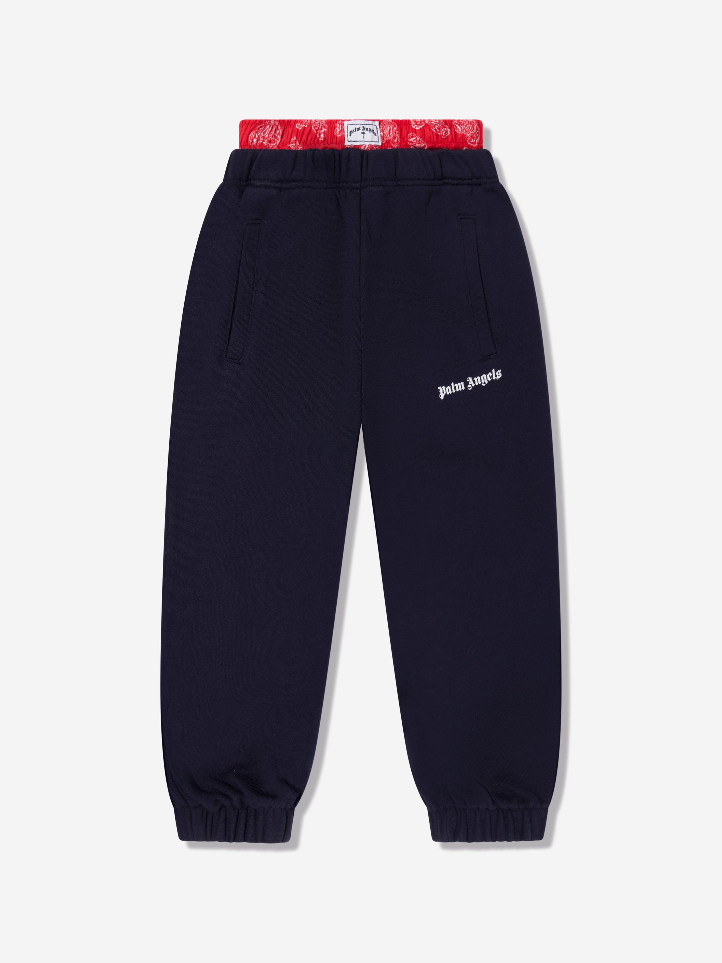 Palm Angels Boys Bears Paisley Joggers in Navy Online Online For Sale