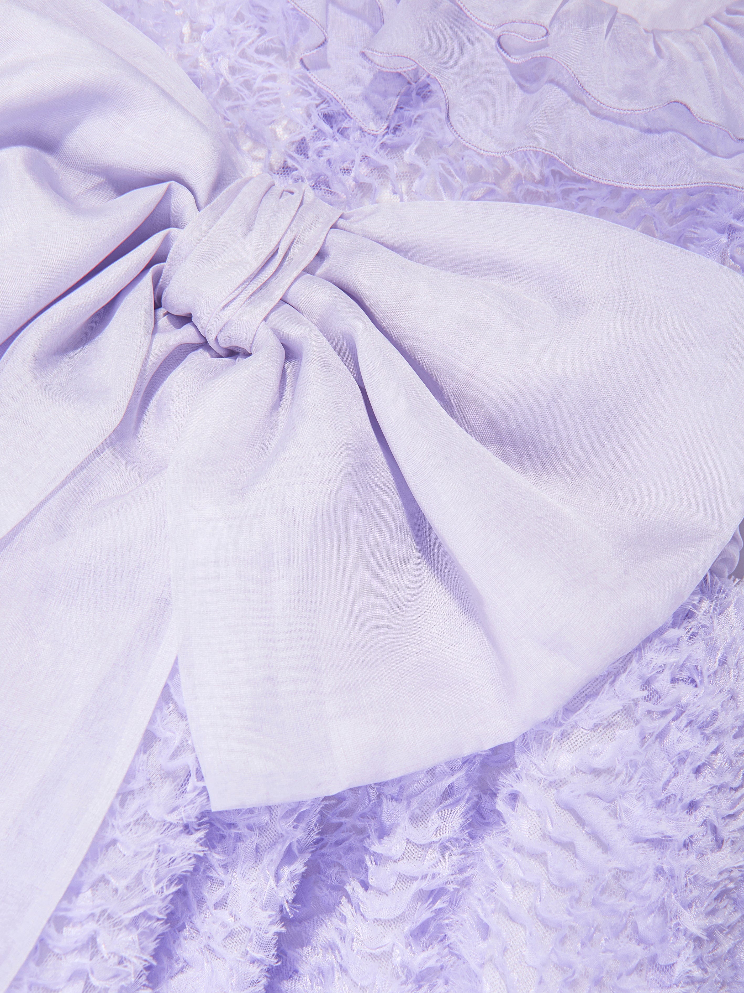 Marchesa Girls Silk Georgette Occasion Dress in Purple Outlet Genuine