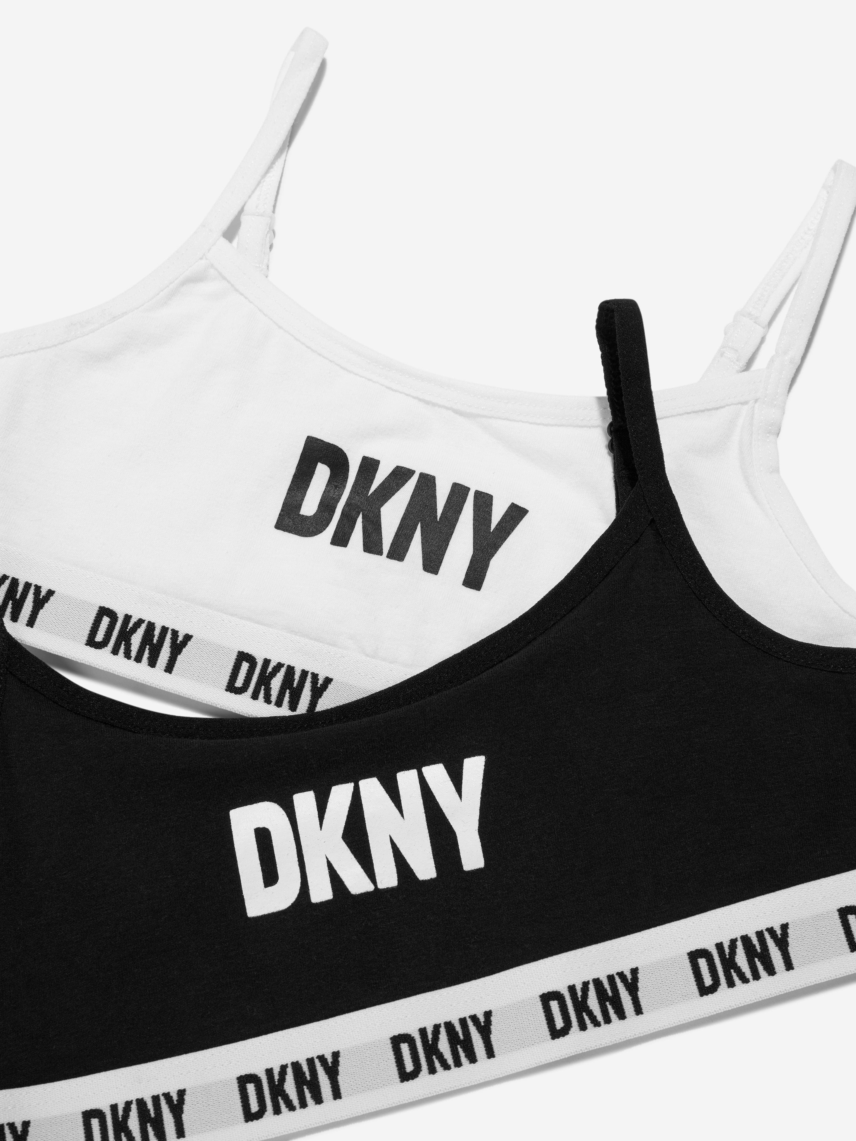 DKNY Girls 2 Pack Training Bra Set in Black Pictures Online