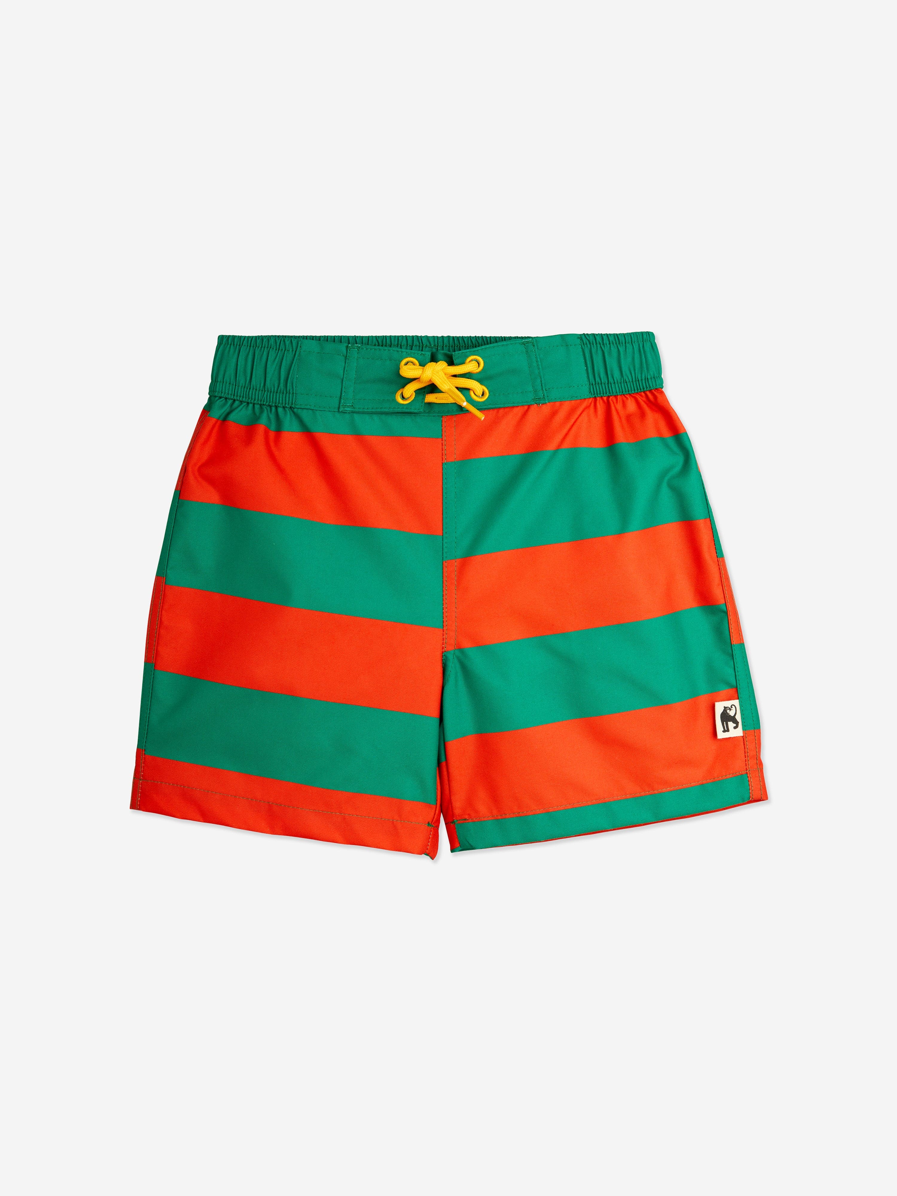 Mini Rodini Boys Striped Swim Shorts in Multicolour Clearance Pirce Sale