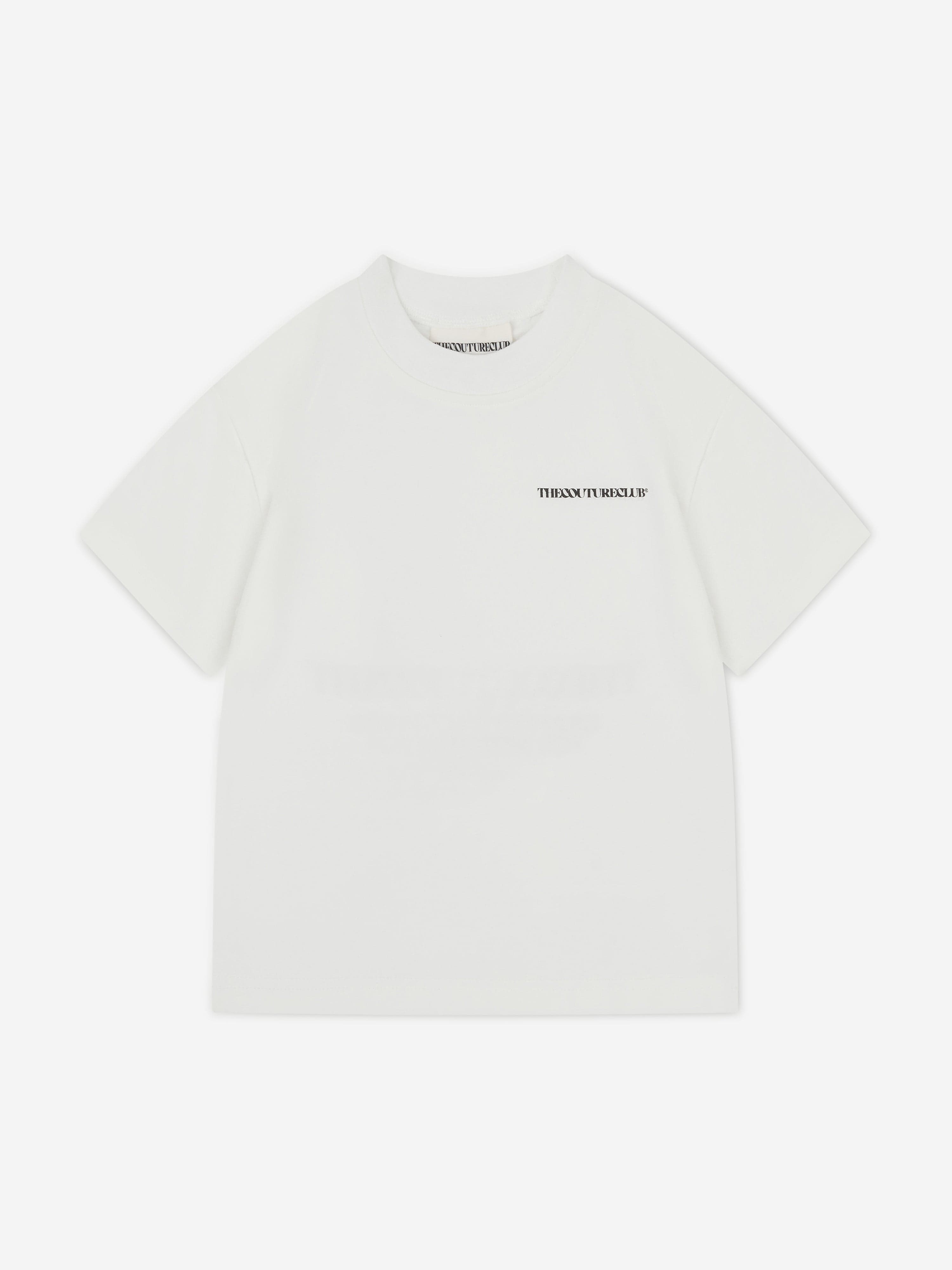 The Couture Club Kids Heavyweight Copyright T-Shirt in Ivory Choice