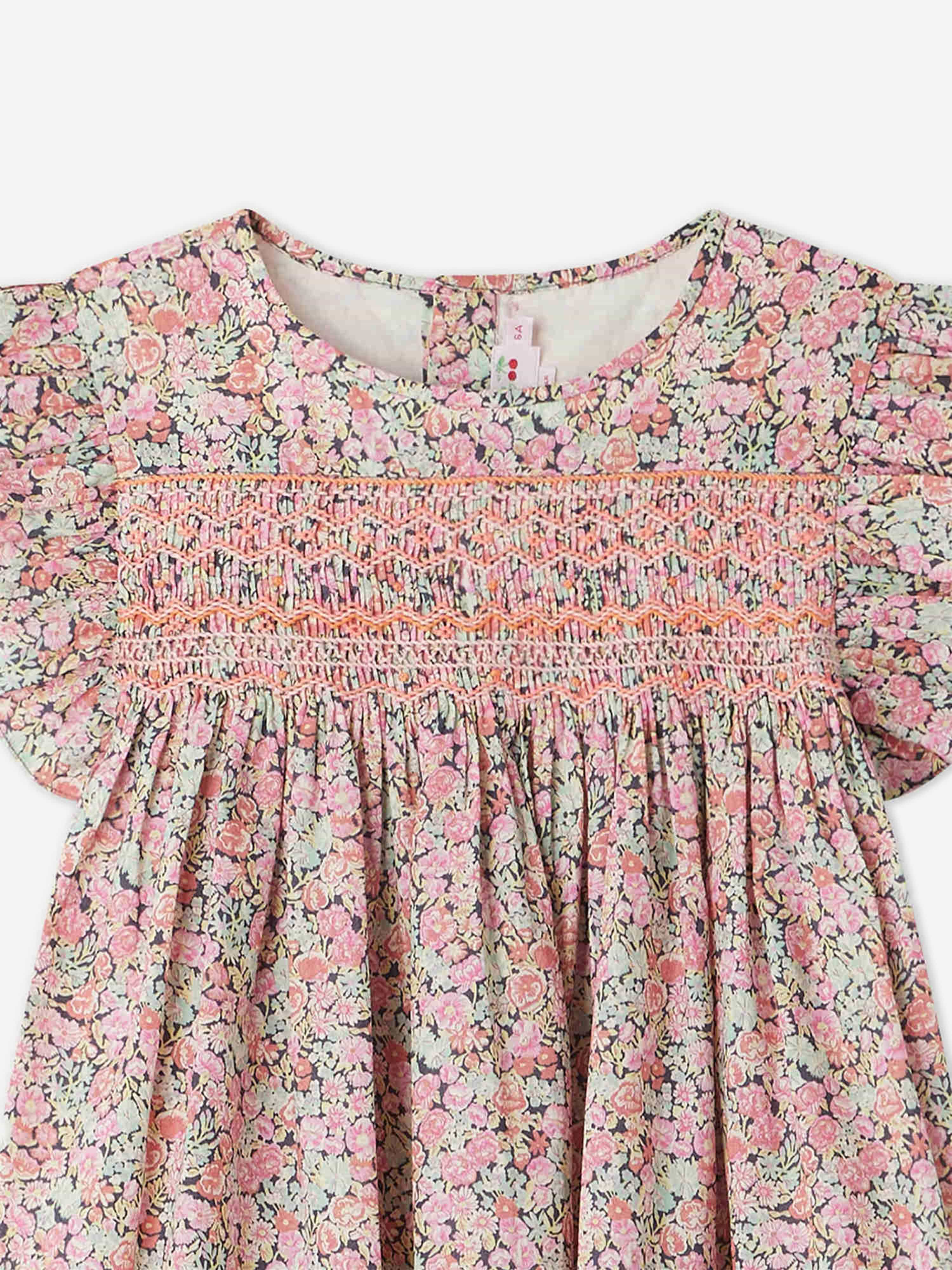 Bonpoint Girls Fidji Floral Blouse in Multicolour For Sale Finishline