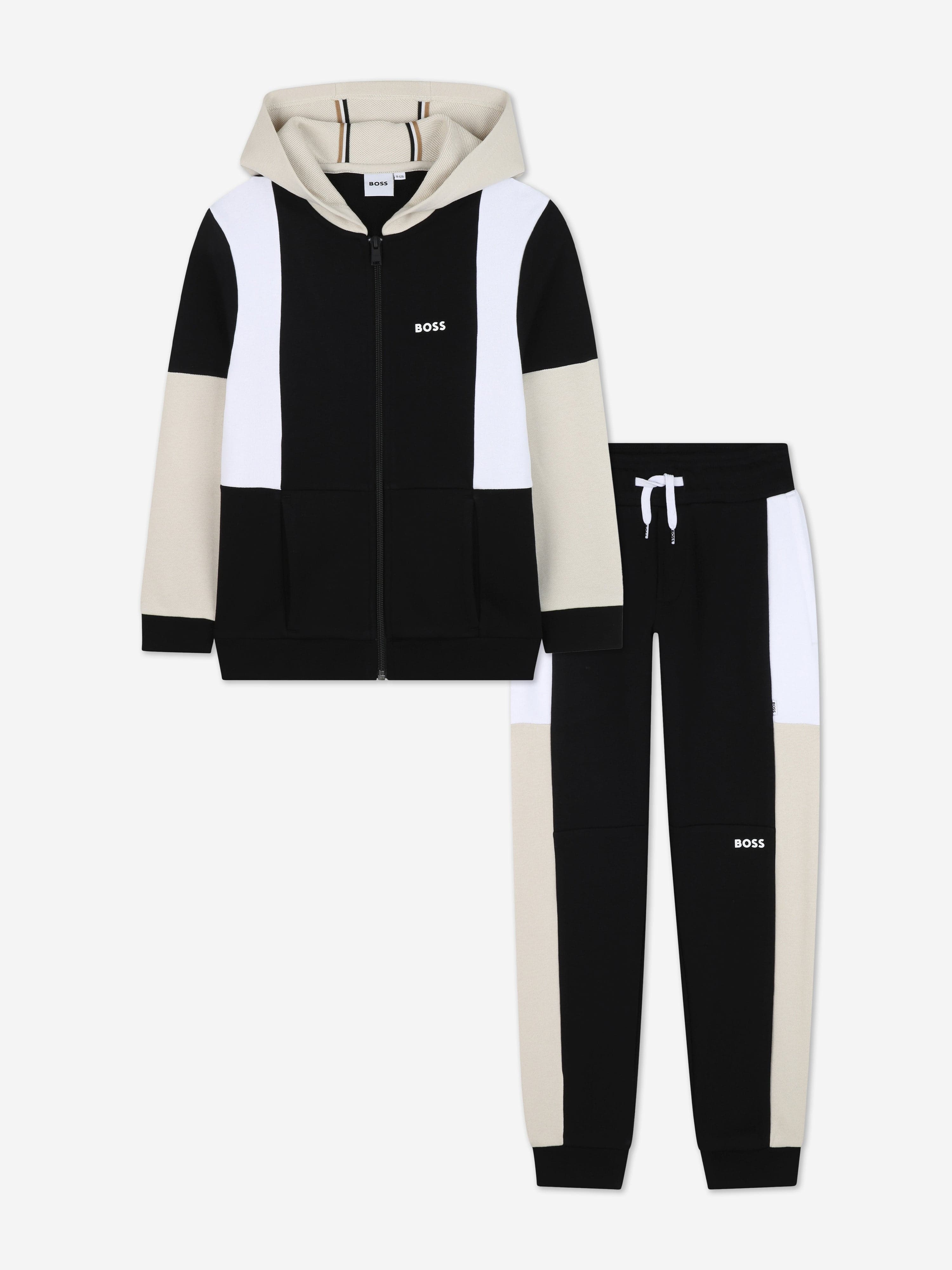 BOSS Boys Logo Tracksuit in Black Cheap Nicekicks