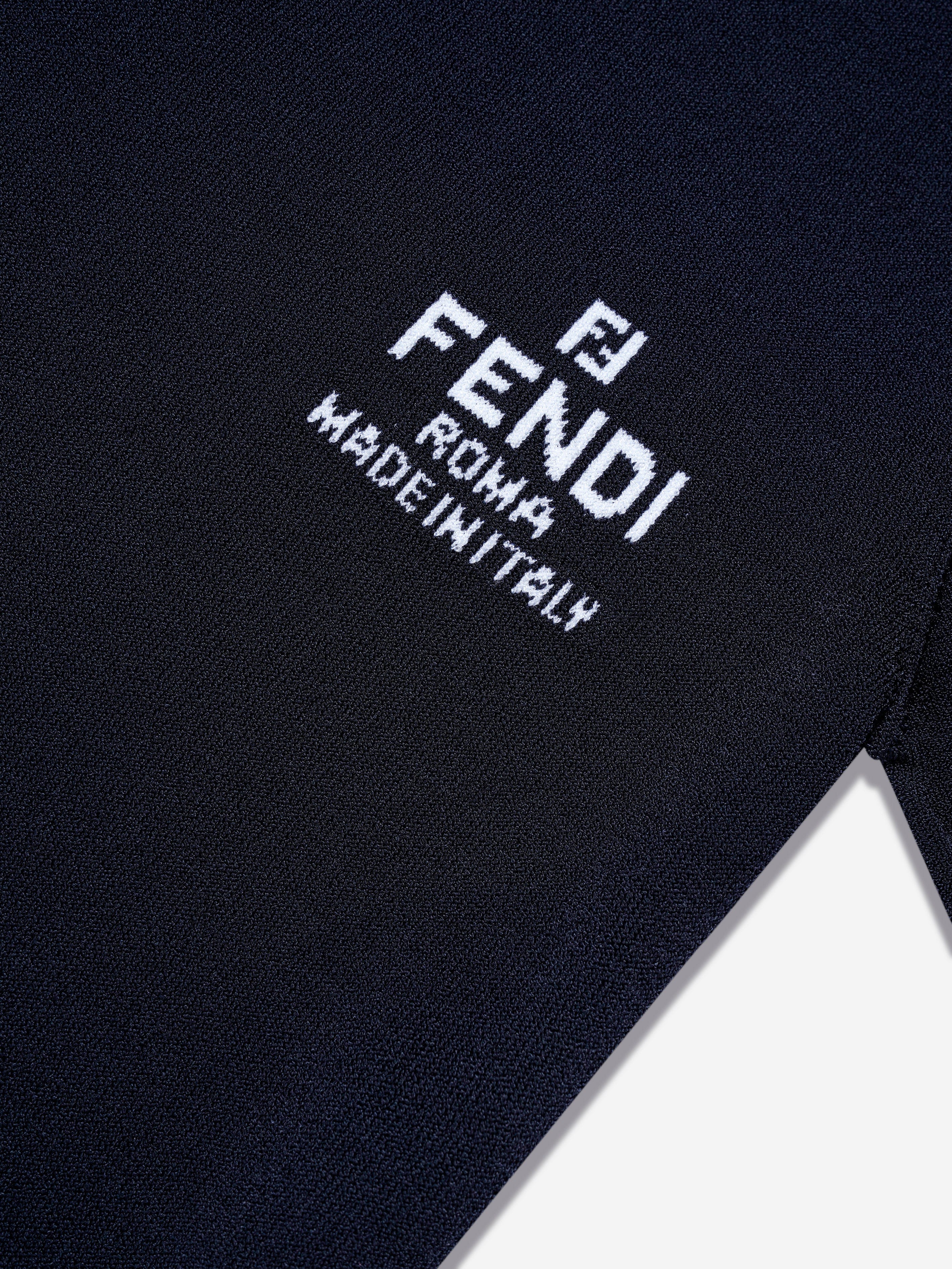 Fendi Girls Logo Dress in Navy Find Great Online