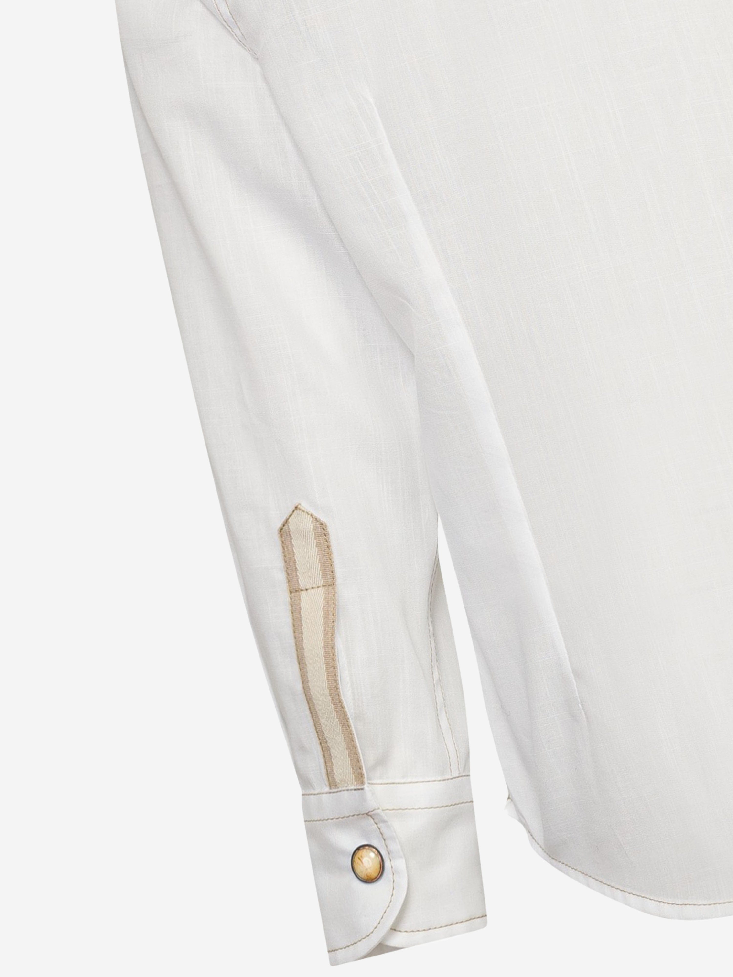 Eleventy Boys Double Pocket Shirt in White Outlet Affordable