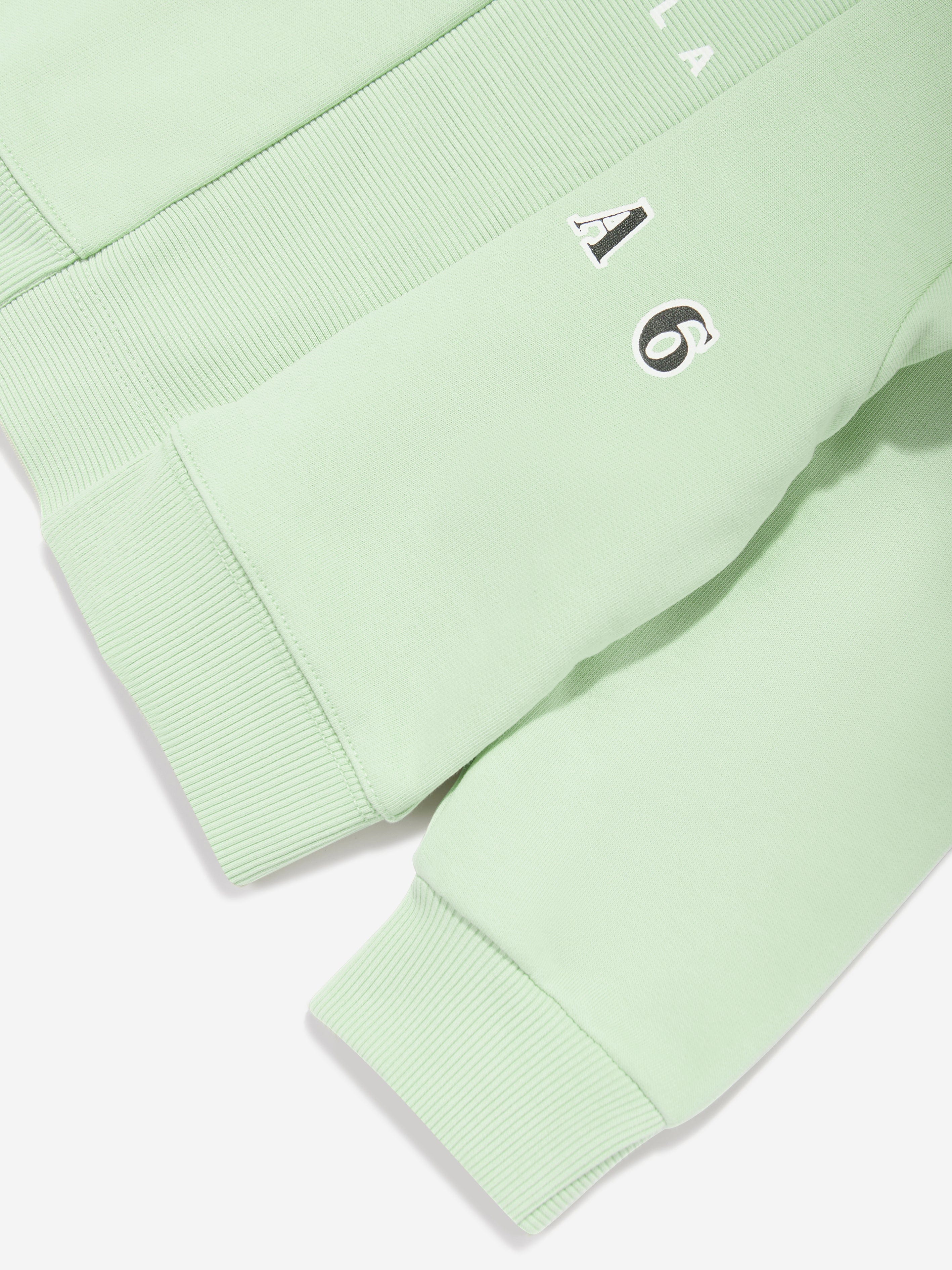 MM6 Maison Margiela Kids Logo Sweatshirt in Green Buy Sale Online