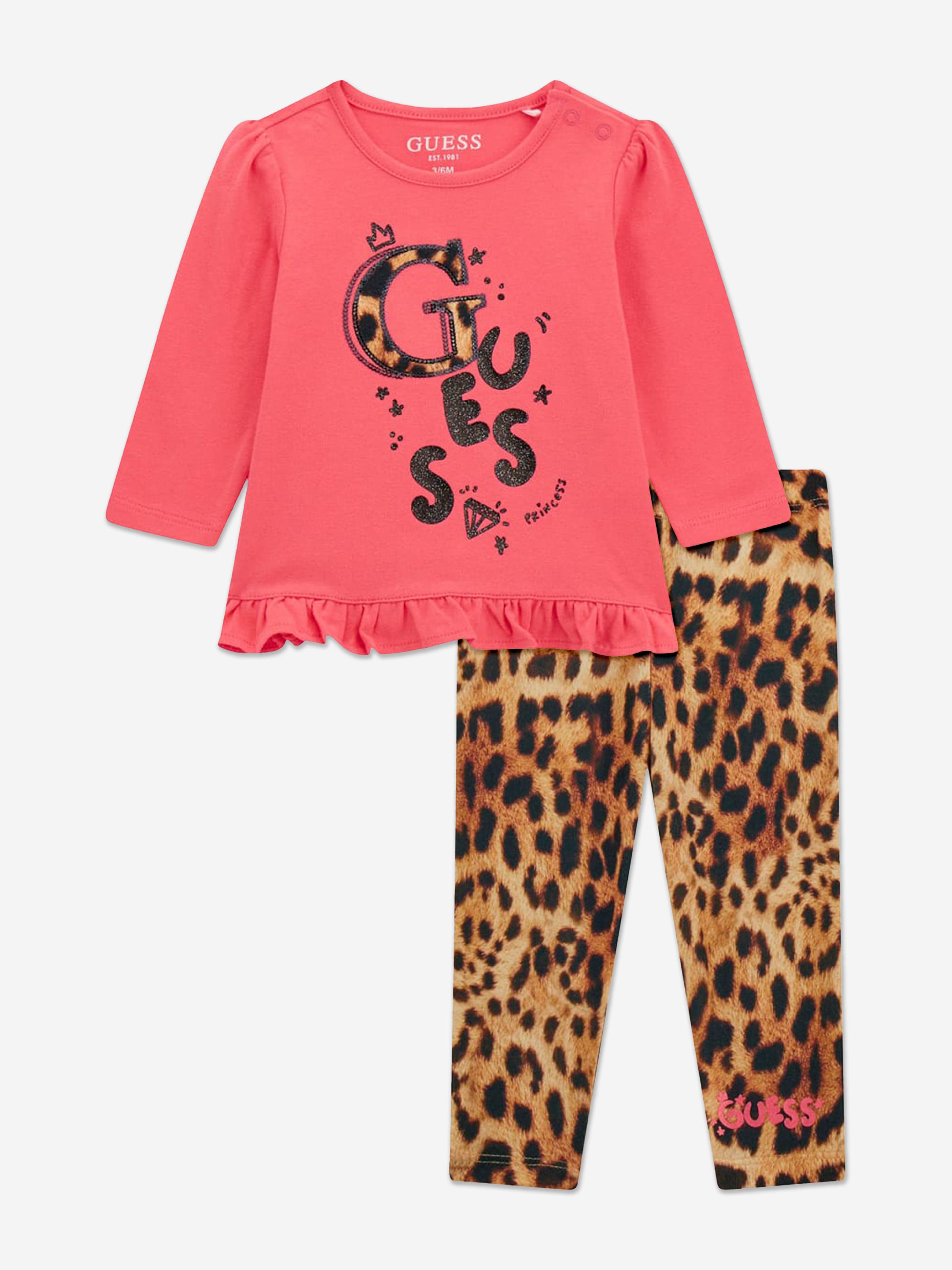 Guess Baby Girls Leggings Set in Pink Visit