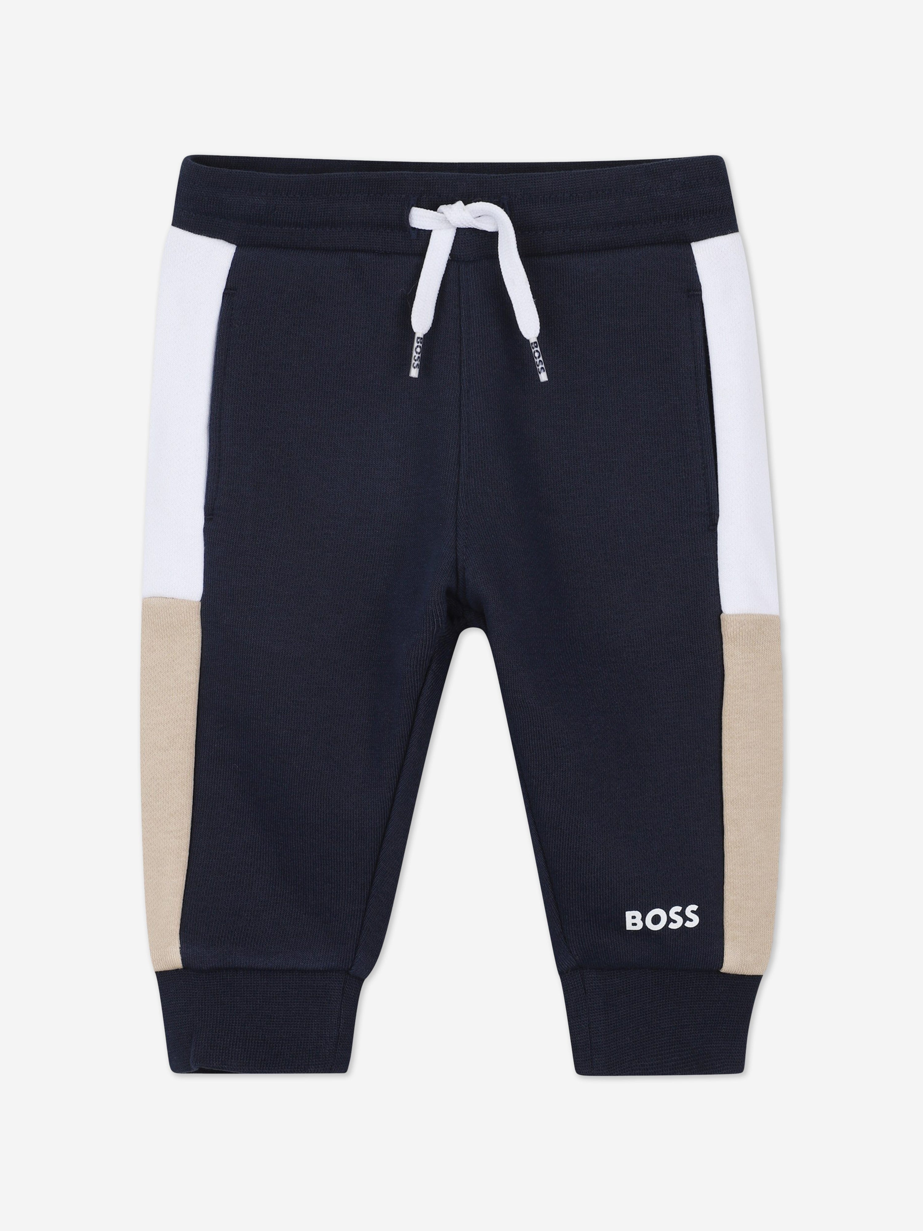 BOSS Baby Boys Colourblock Tracksuit in Navy Footaction Online