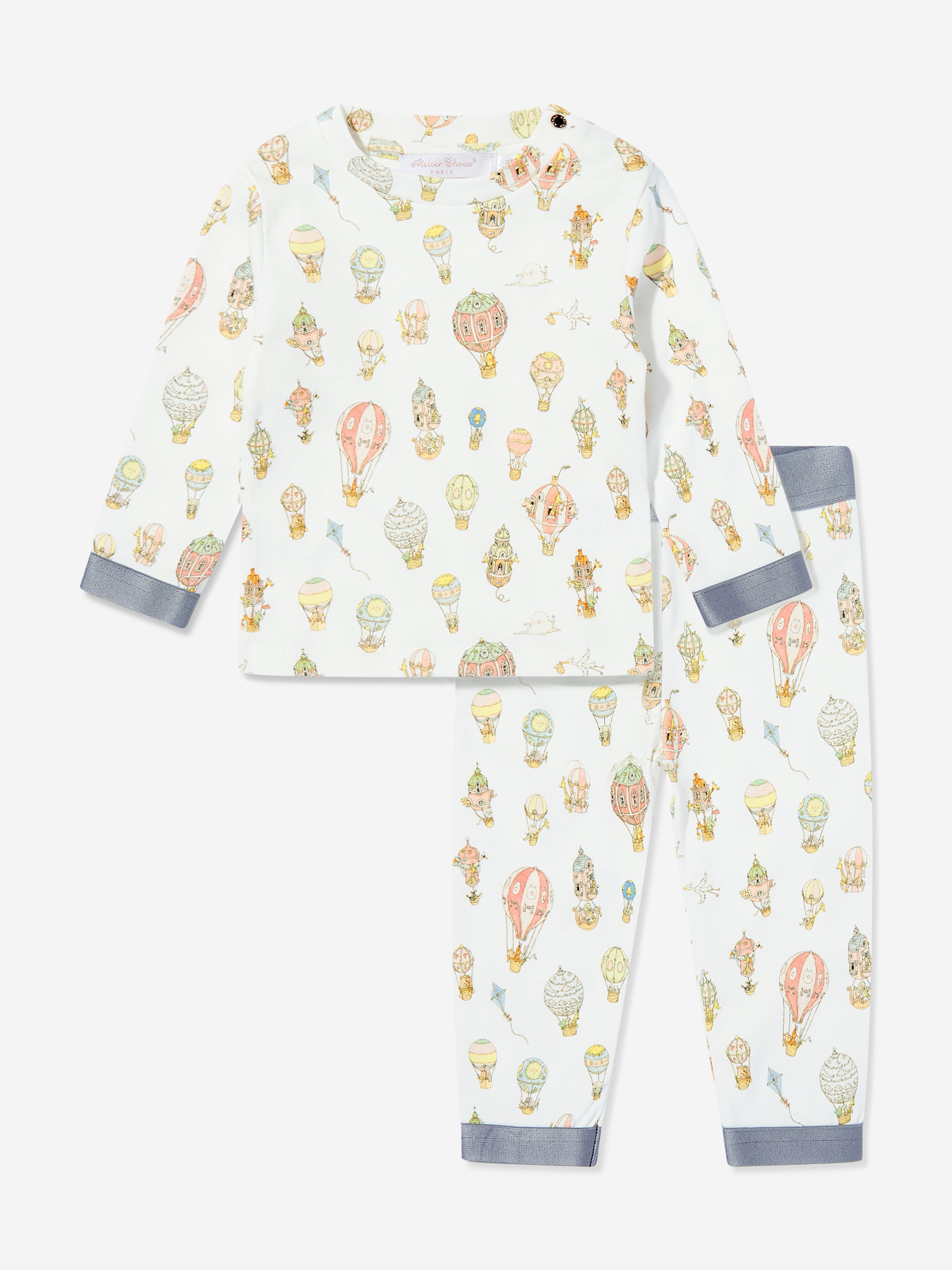 Atelier Choux Boys Loungewear Set in Blue Inexpensive Cheap Online