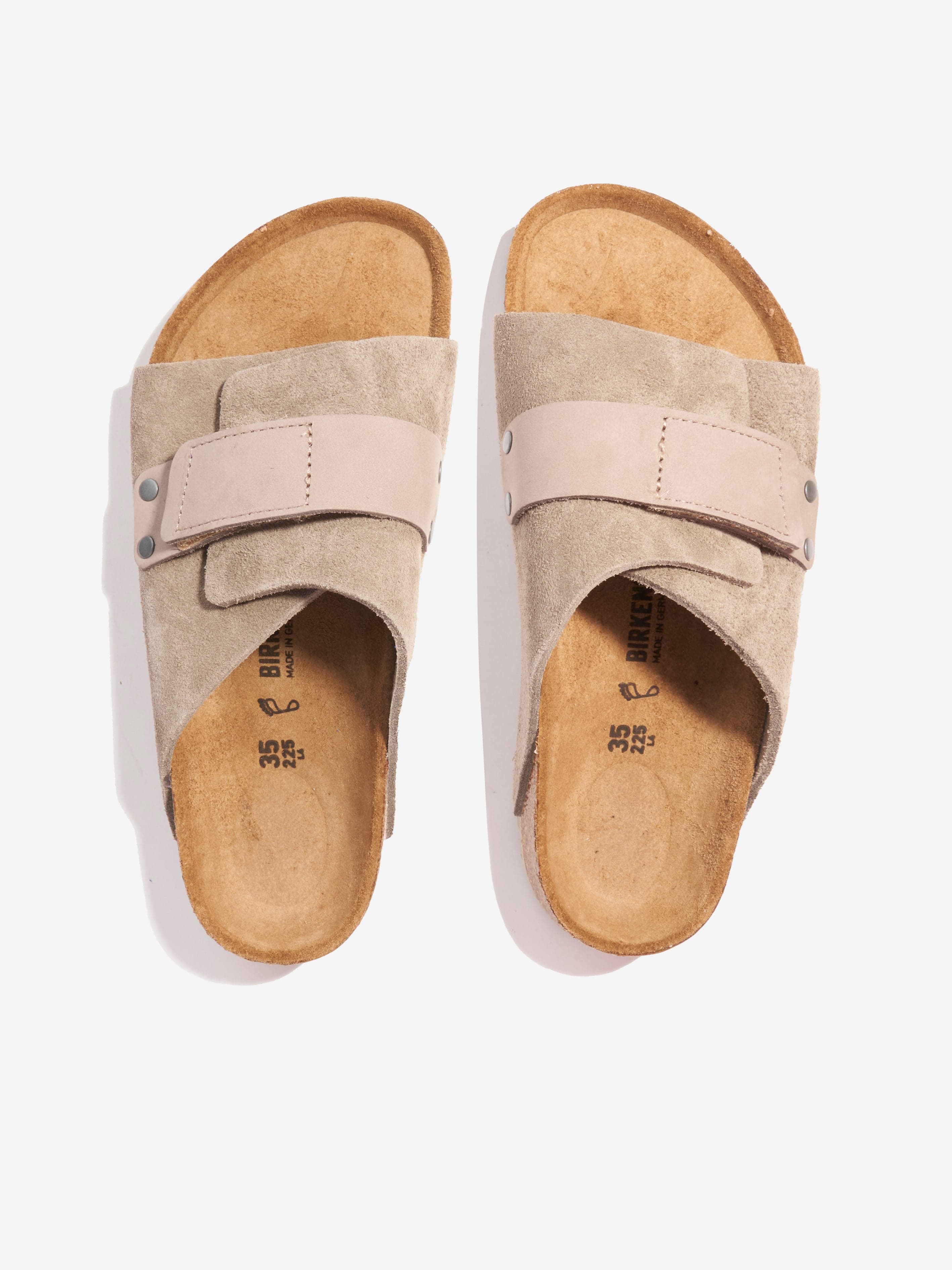 BIRKENSTOCK Kids Kyoto Sandals in Taupe Free Shipping Low Cost