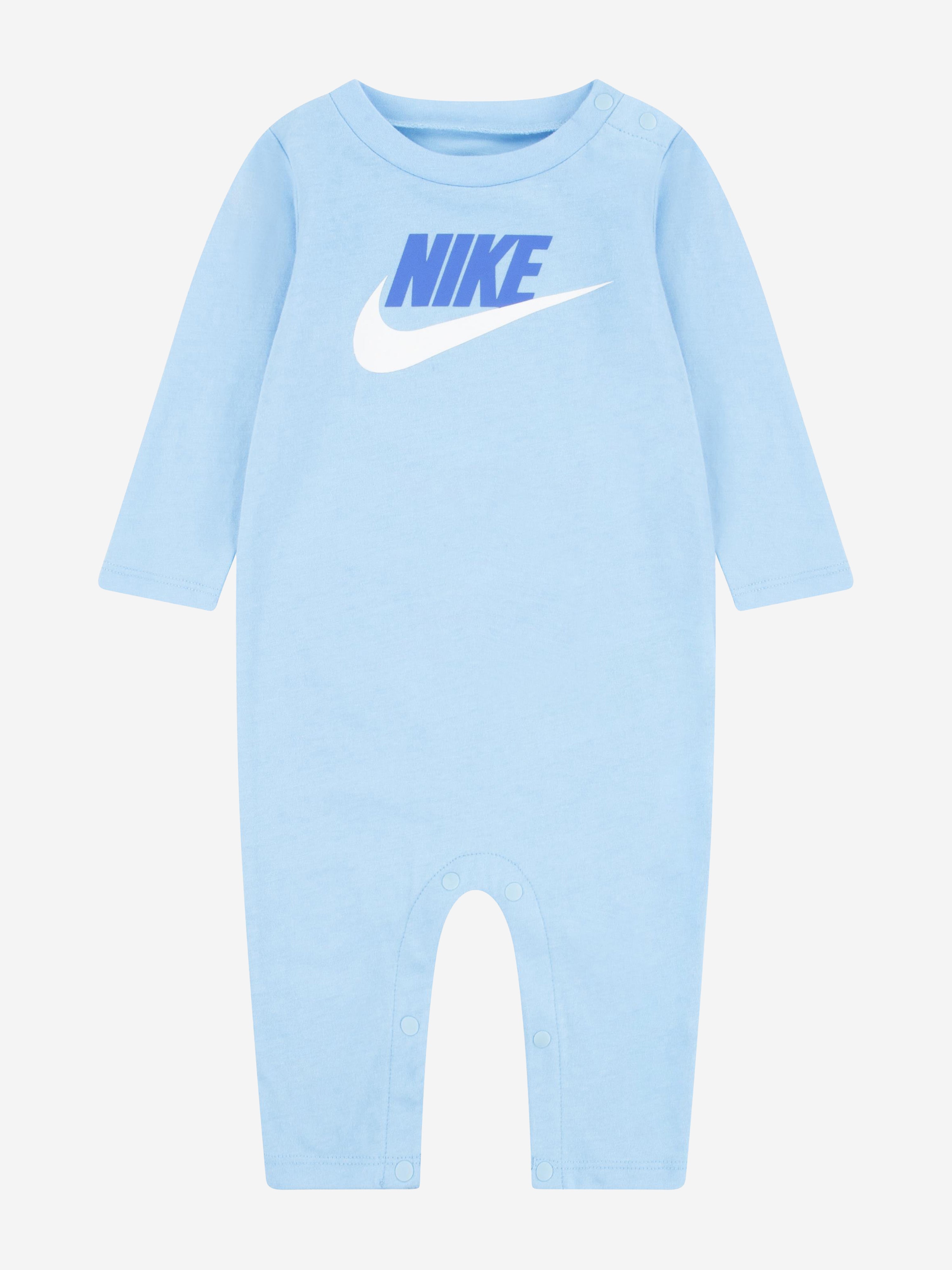 Nike Baby Boys Logo Romper in Blue Outlet Largest Supplier