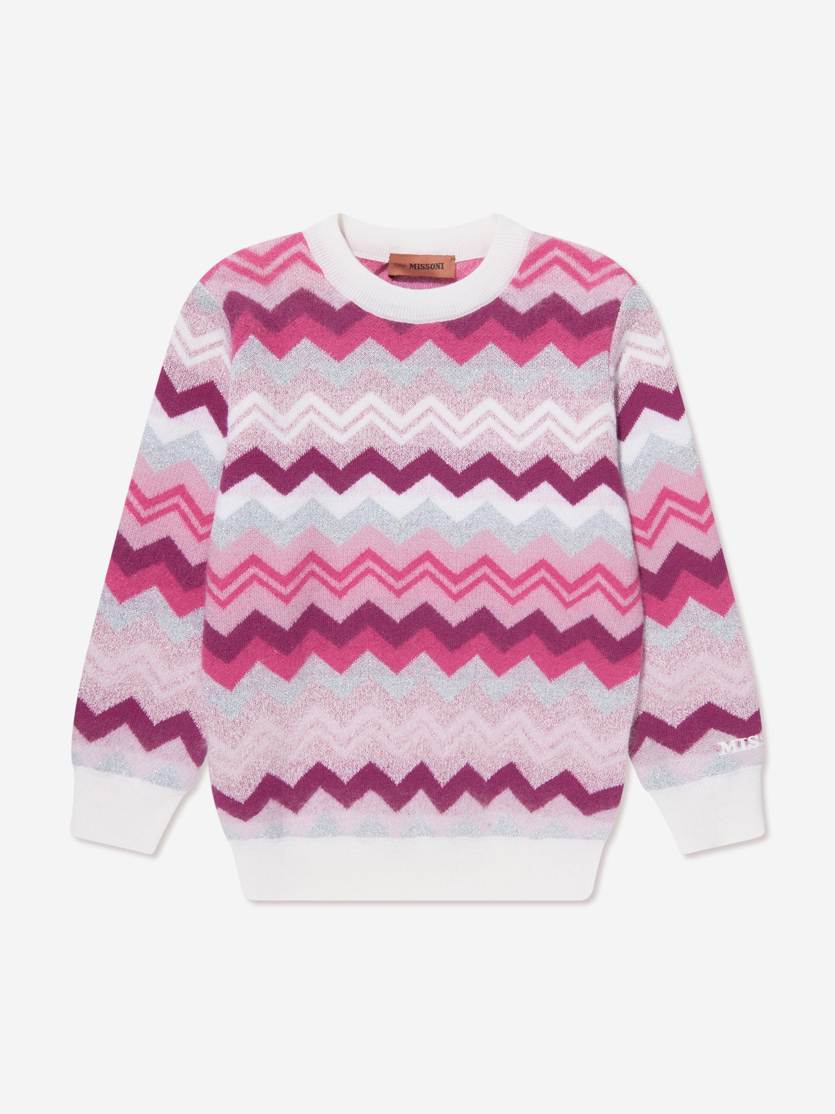 Missoni Girls Zigzag Jumper in Pink Cheap Pice Top Quality