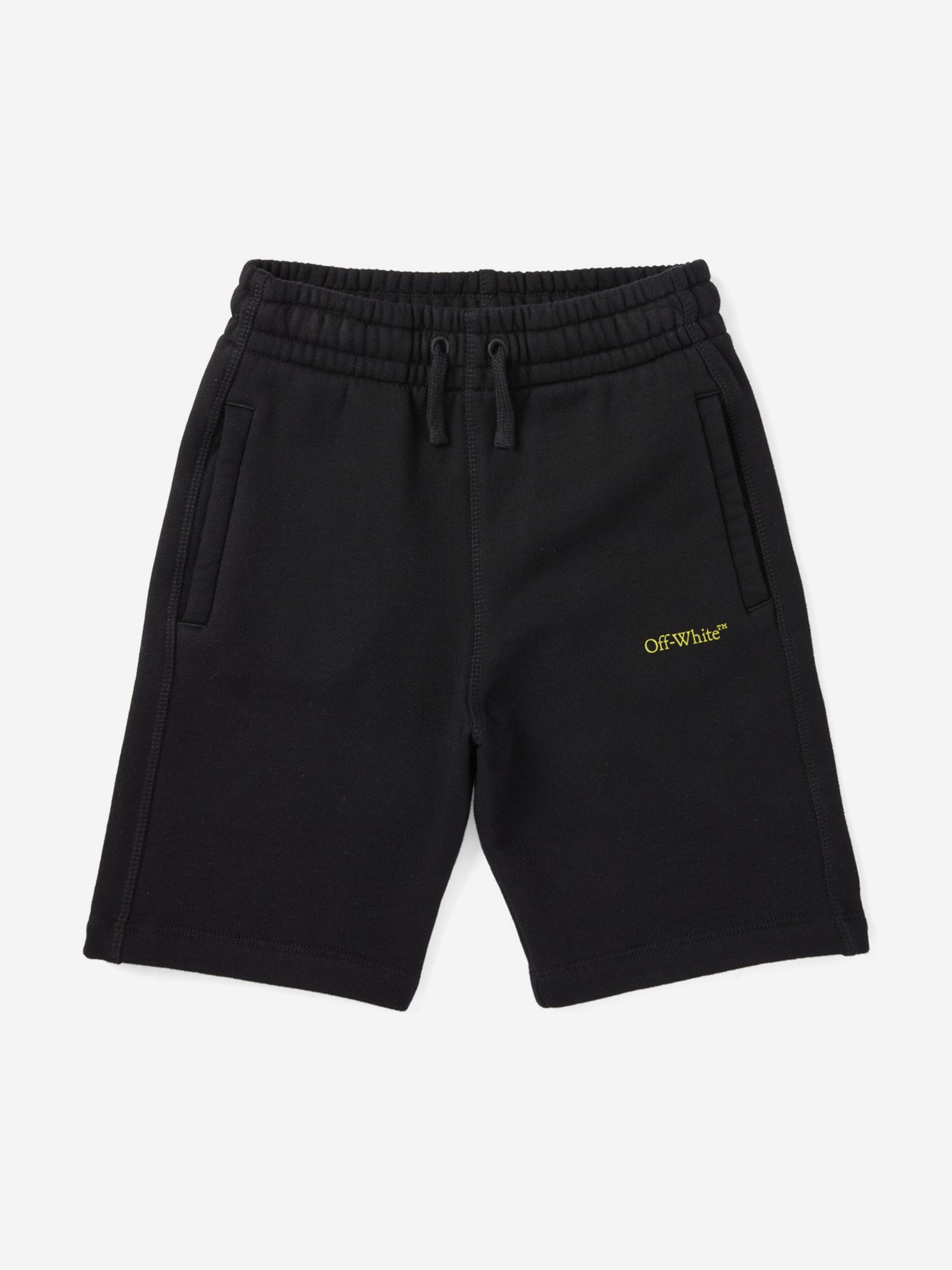 Off-White Boys Bookish Diagonal Shorts in Black Low Cost Sale Online