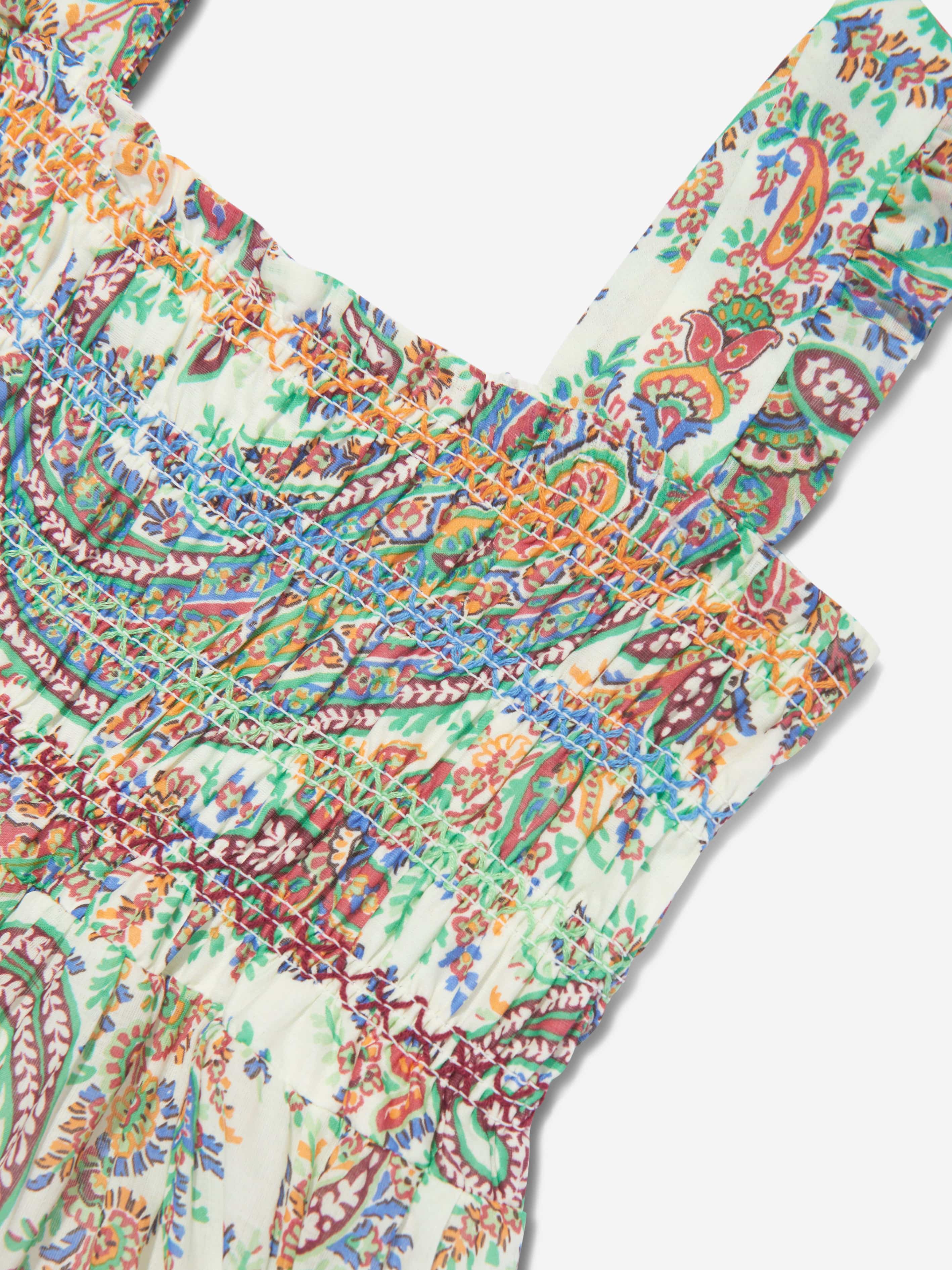 Etro Girls Paisley Woven Dress in Multicolour Free Shipping For Cheap