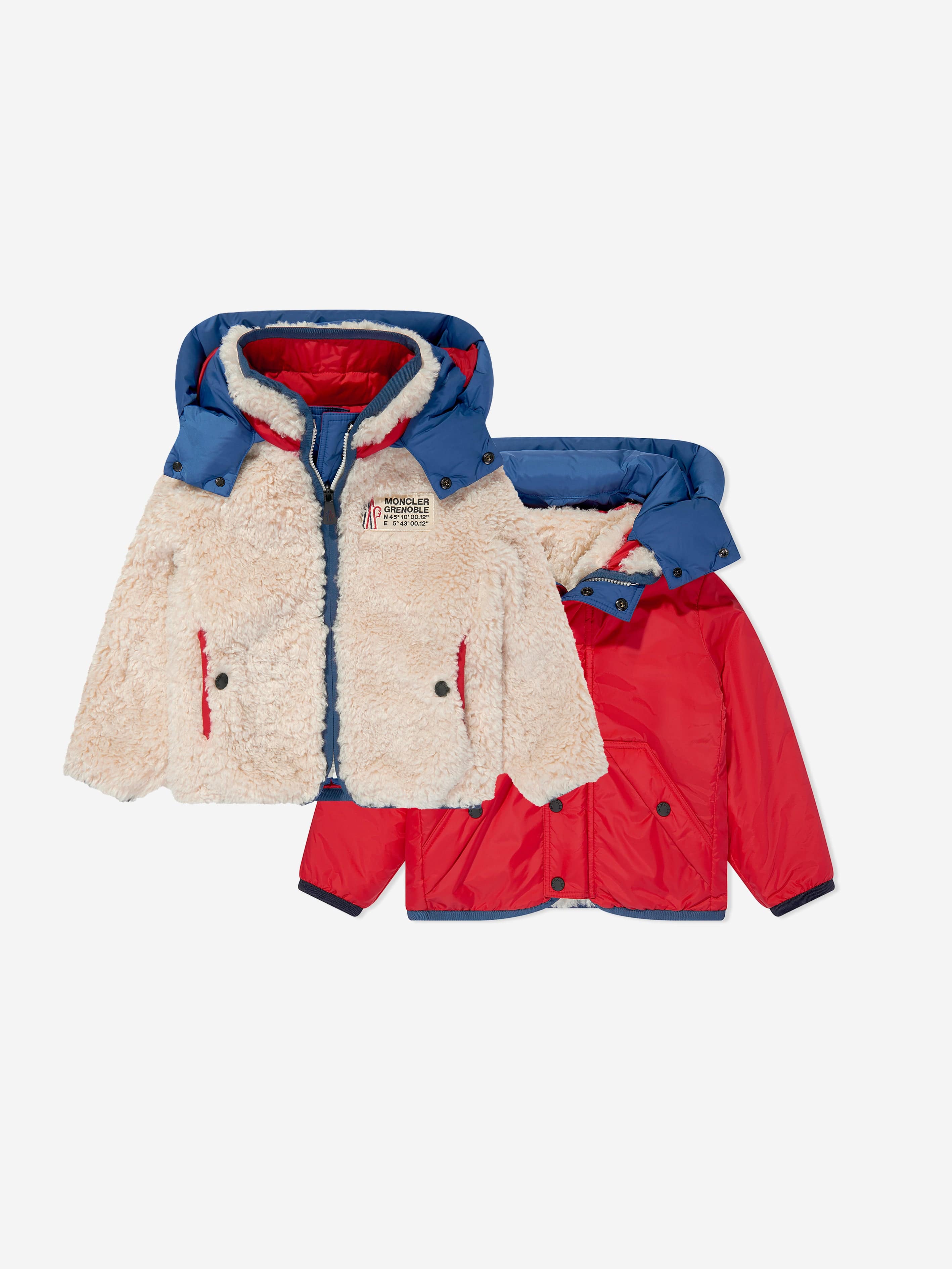 Moncler Enfant Boys Grenoble Fleece Zip Up Cardigan in Beige Cheap Good Selling