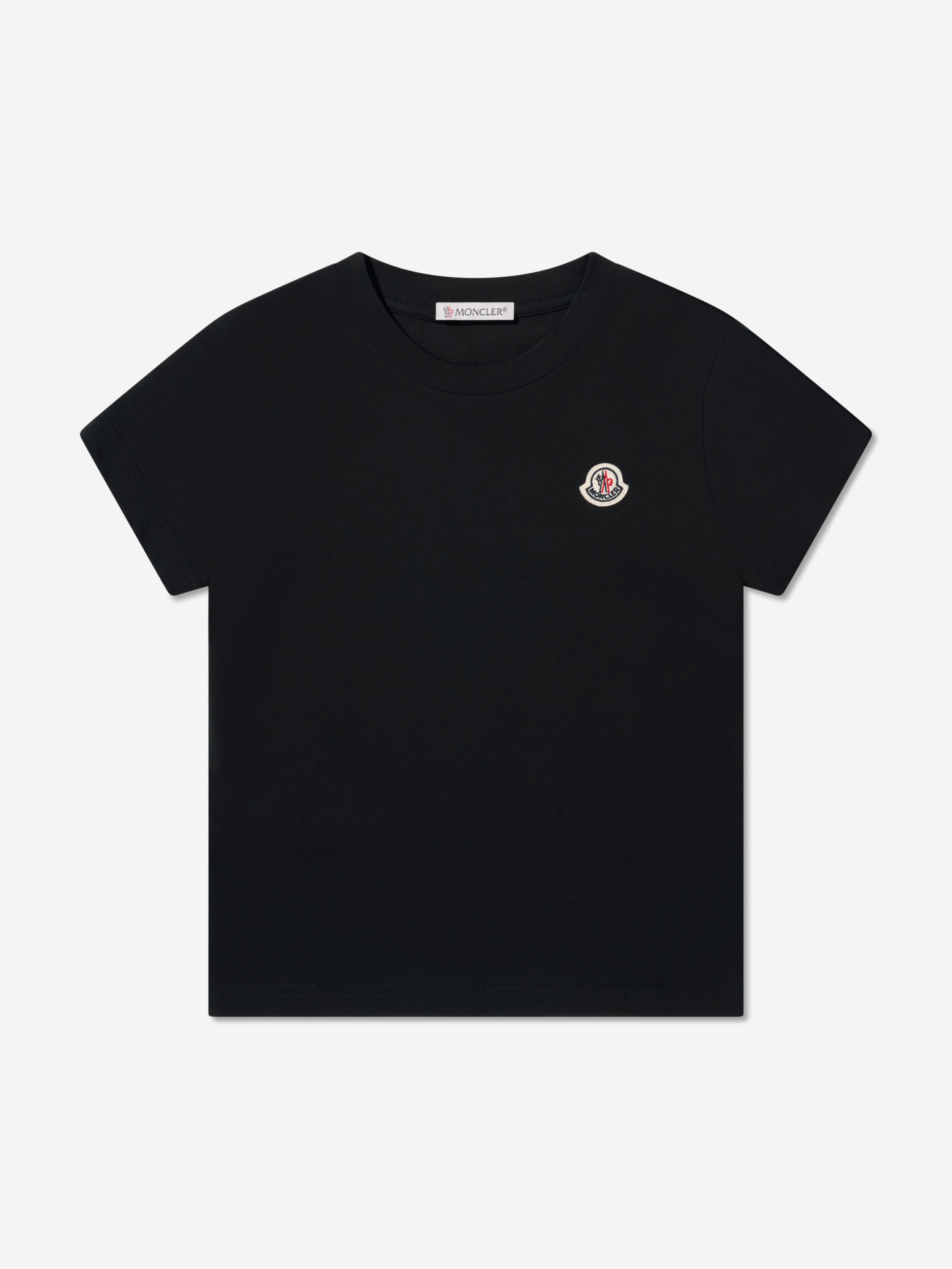 Moncler Enfant Boys Logo T-Shirt in Black Tumblr Sale Online