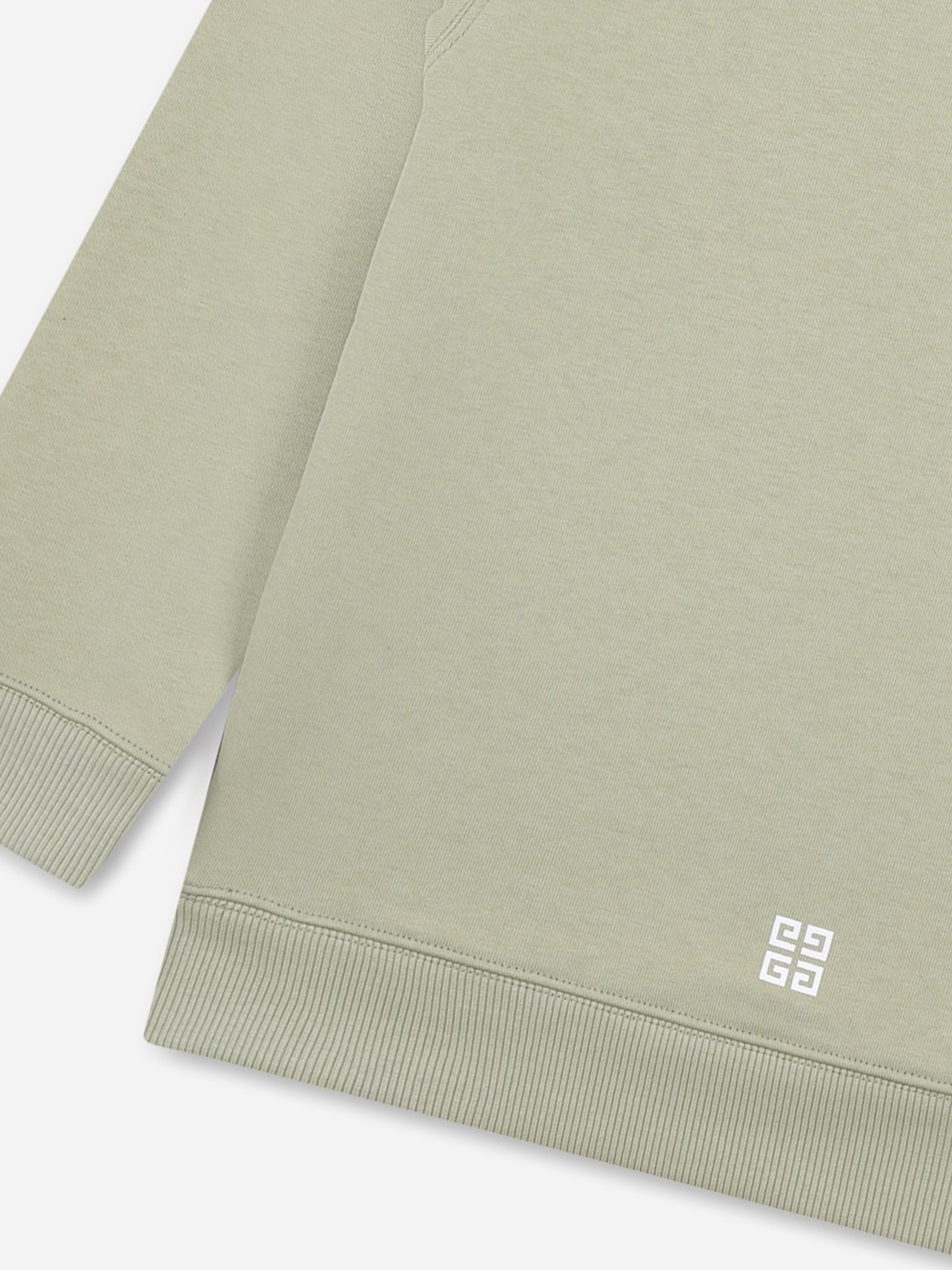 Givenchy Boys Logo Print Sweatshirt in Green Lowest Pice