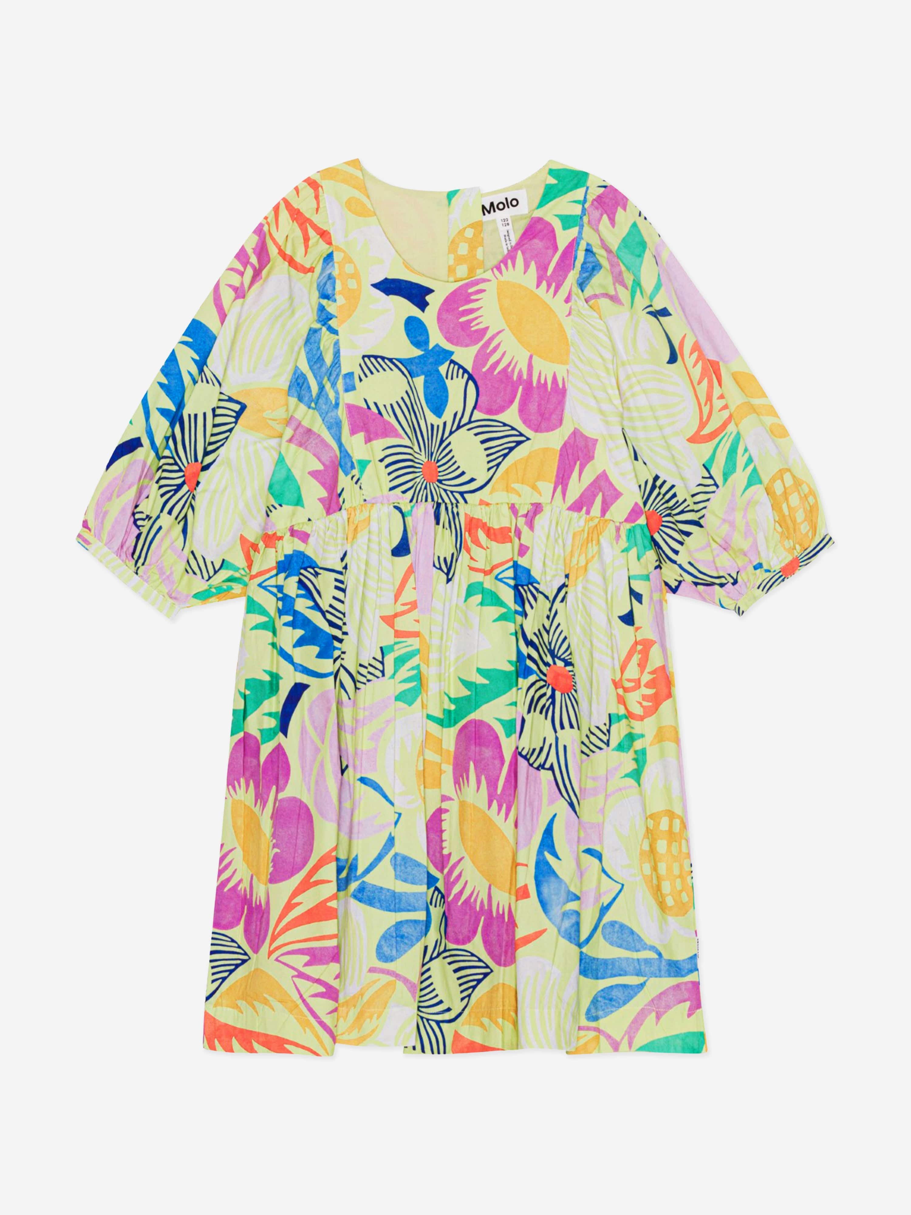 Molo Girls Floral Print Dress in Multicolour Best Seller Cheap Pice