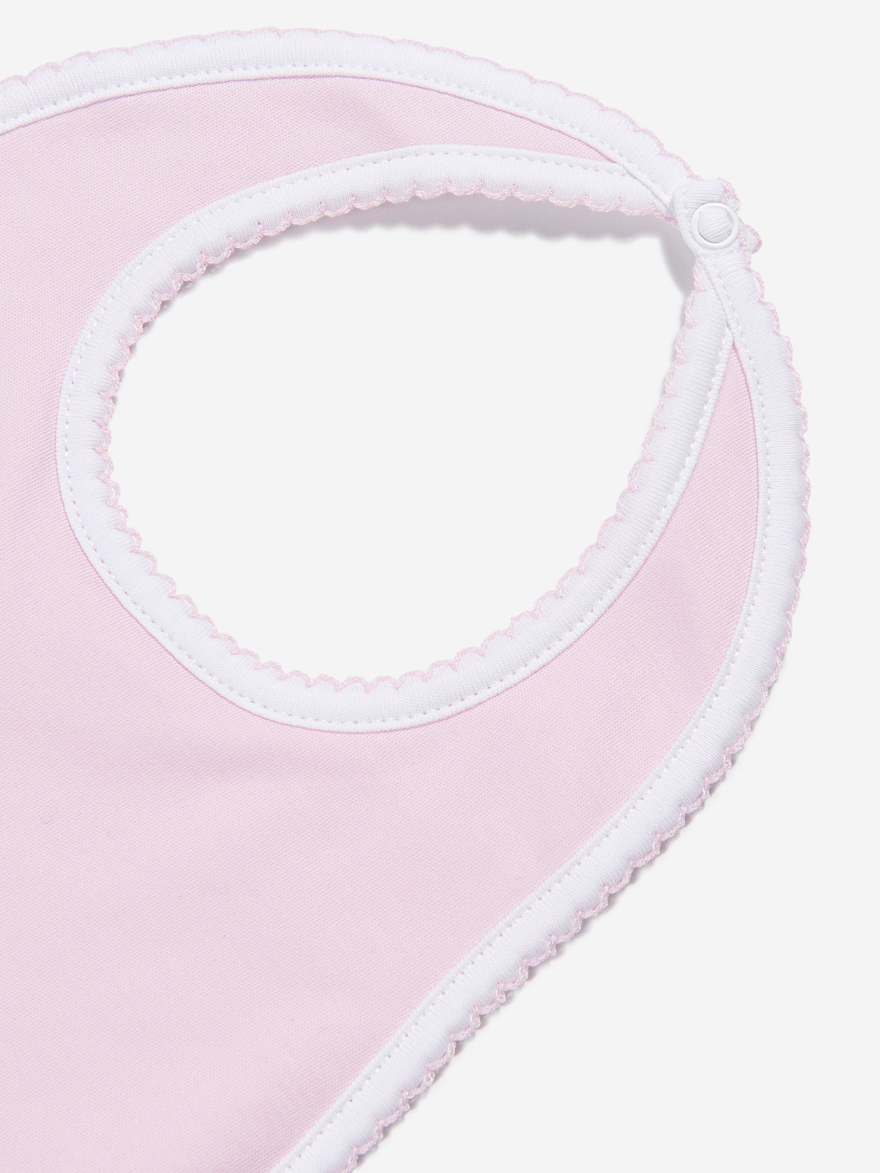 Magnolia Baby Baby Girls Sweet Gingerbread Embroidered Bib in Pink Low Pice Fee Shipping Sale Online