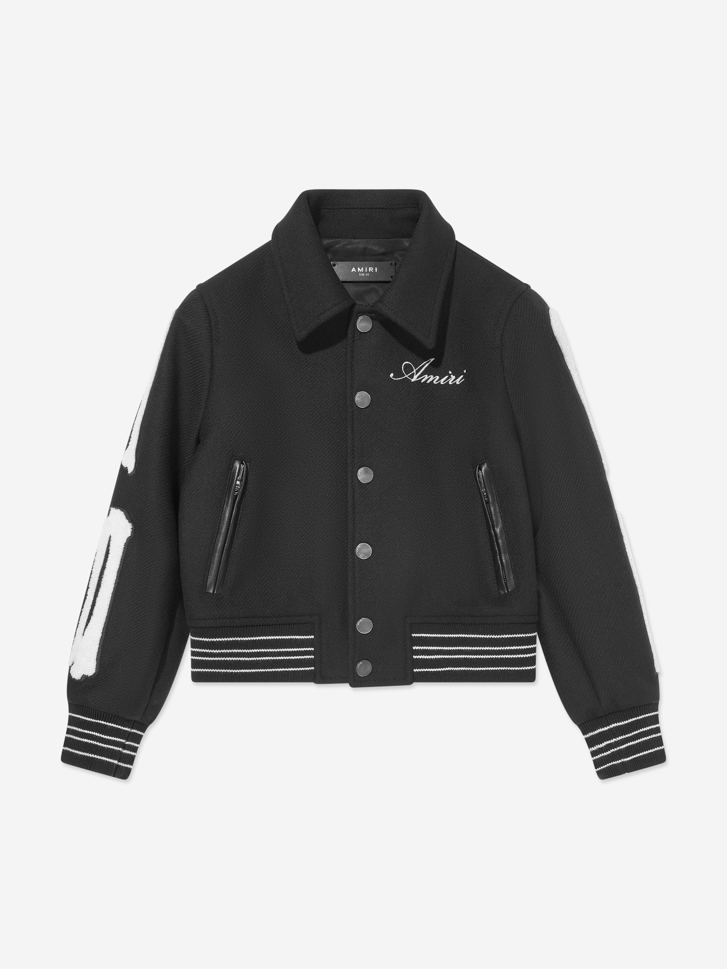 Amiri Kids Bones Jacket in Black 100% Authentic For Sale