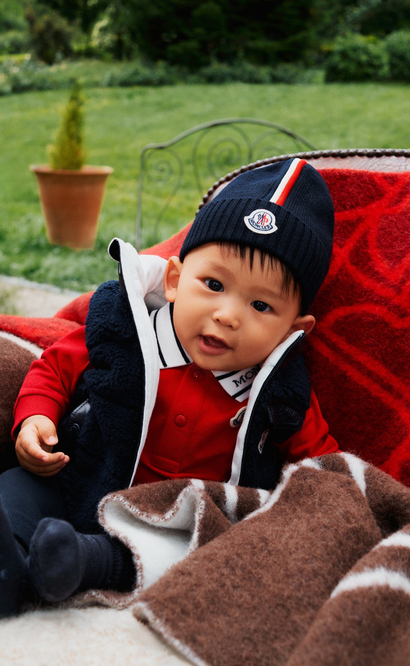 Moncler Enfant Baby Boys Down Padded Odal Gilet in Navy Sale 2025 Unisex
