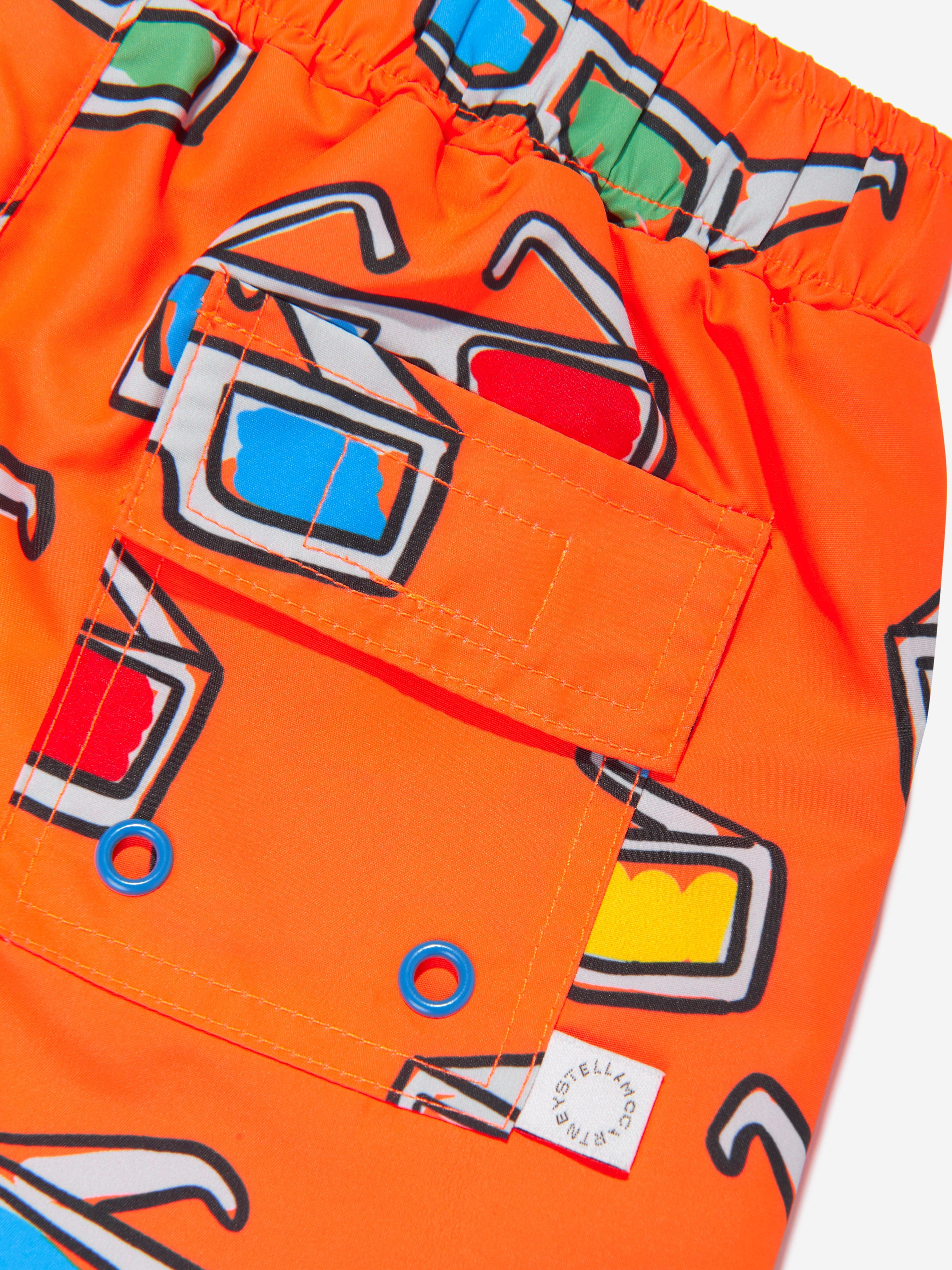 Stella McCartney Baby Boys Sunglasses Swim Shorts in Orange Discount Recommend