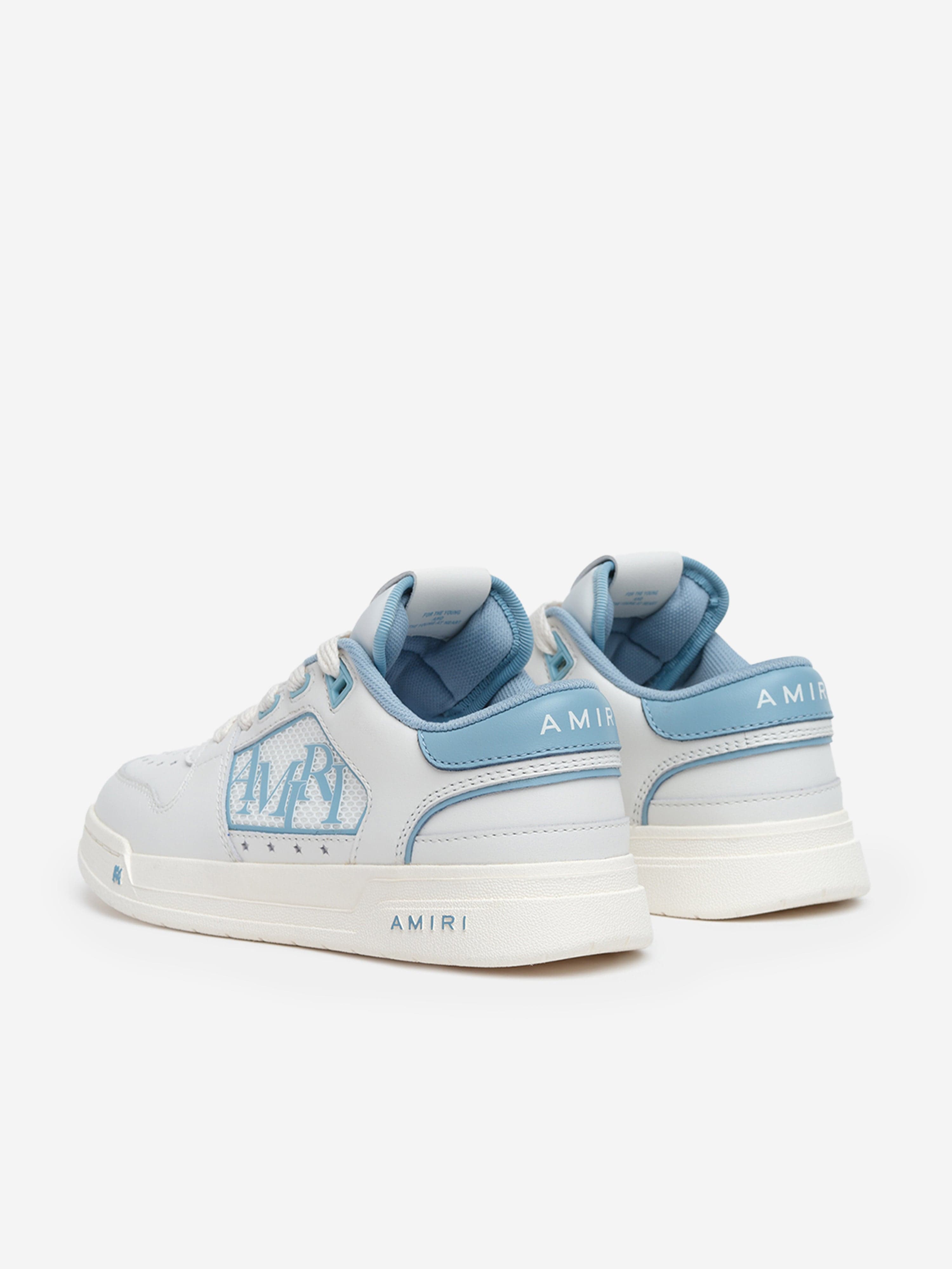 Kids Leather Classic Low Trainers in Blue 100% Authentic For Sale
