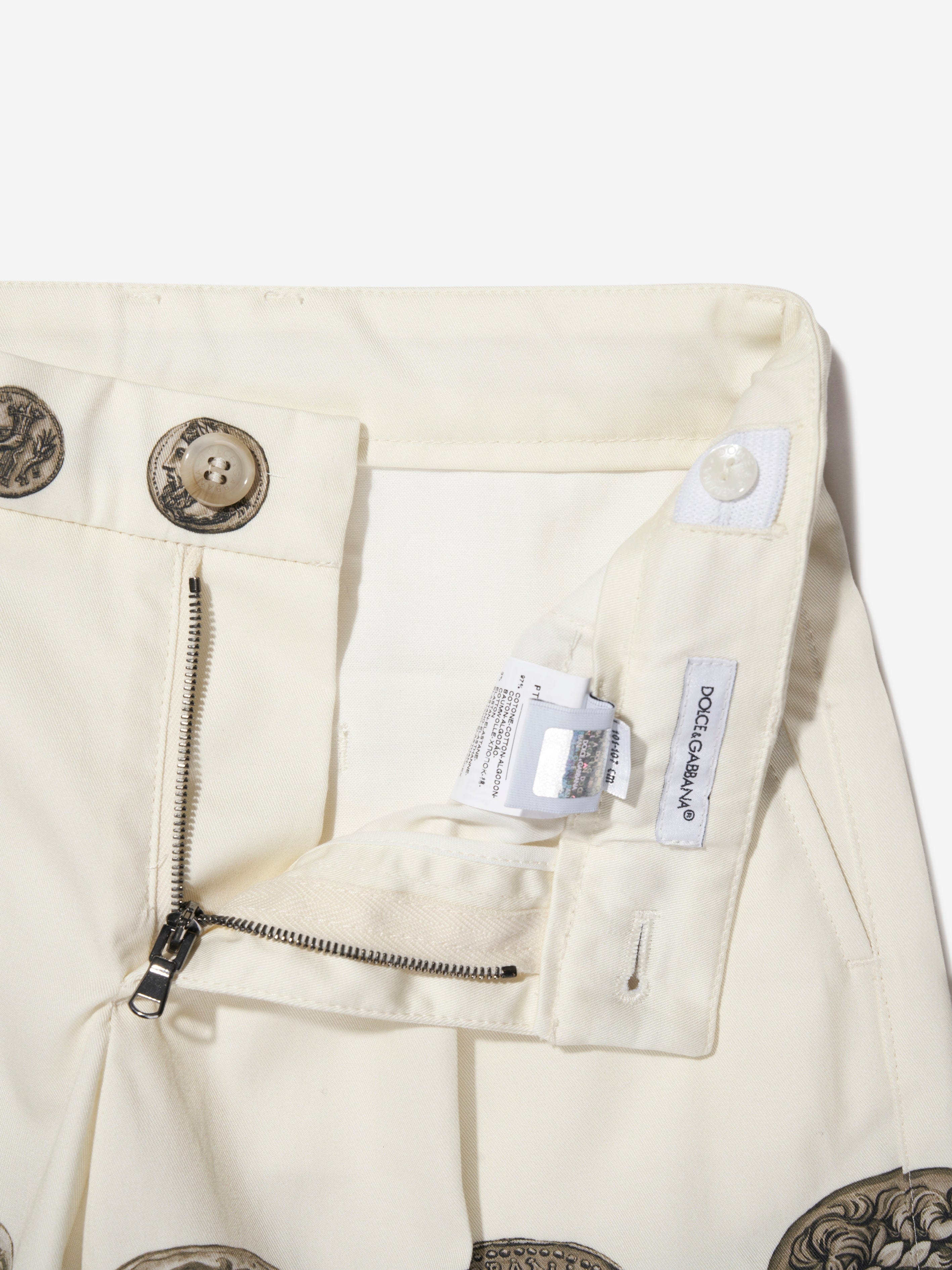 Dolce & Gabbana Boys Bermuda Shorts in Ivory Brand New Unisex Cheap Online