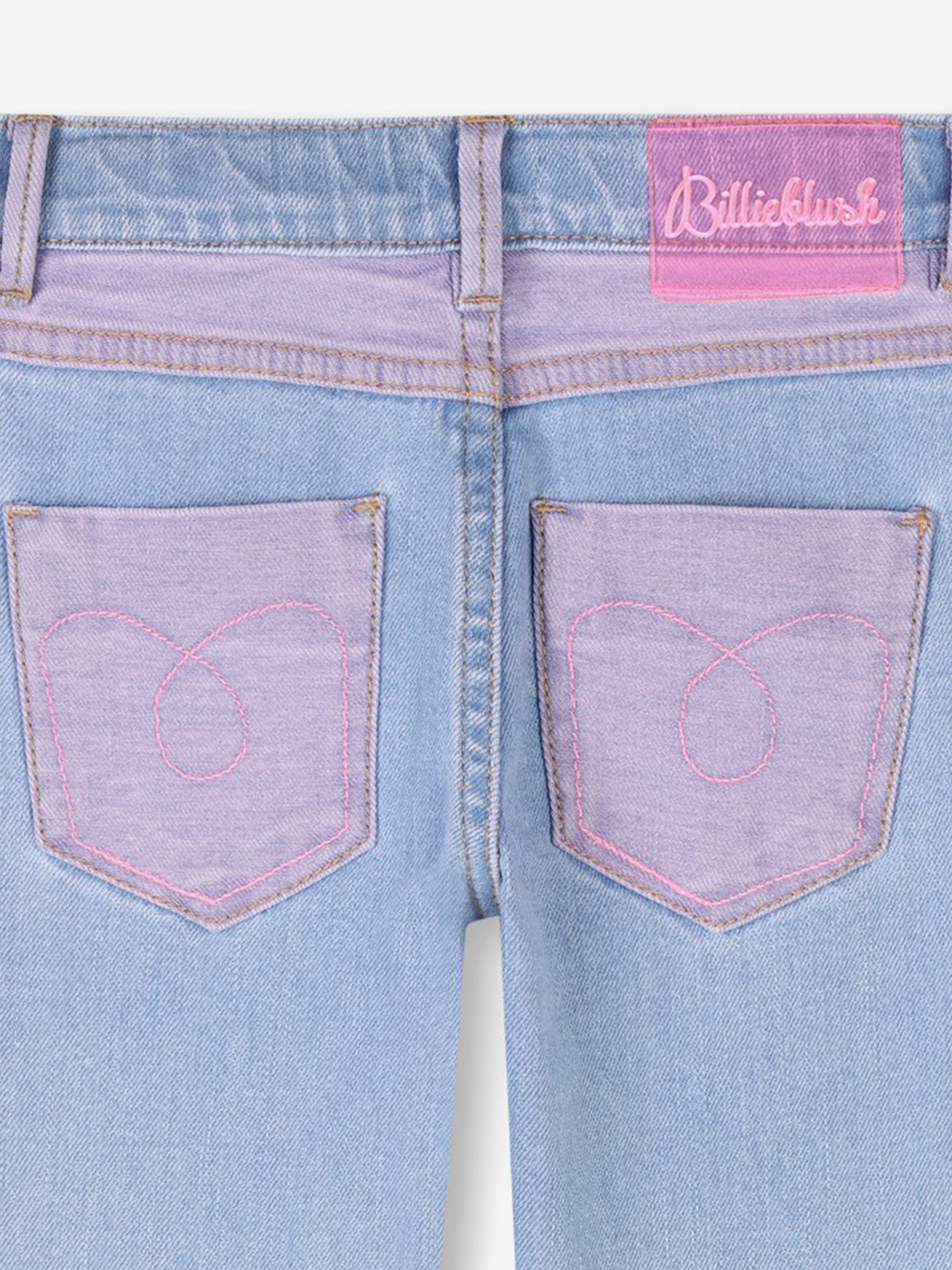 Girls Sequin Love Jeans in Blue Many Kinds Of Sale Online