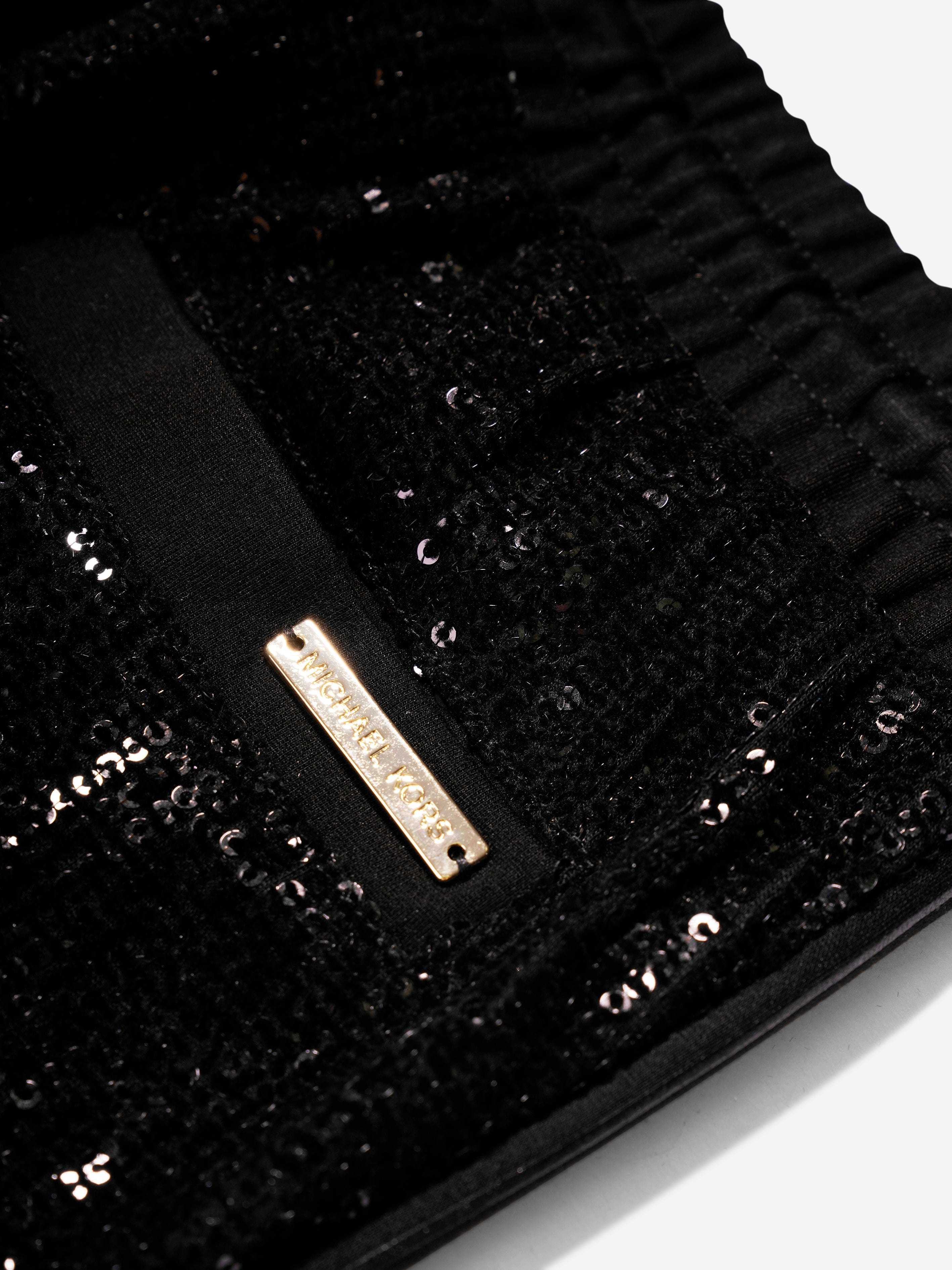 Michael Kors Girls Sequin Joggers in Black Outlet New Styles
