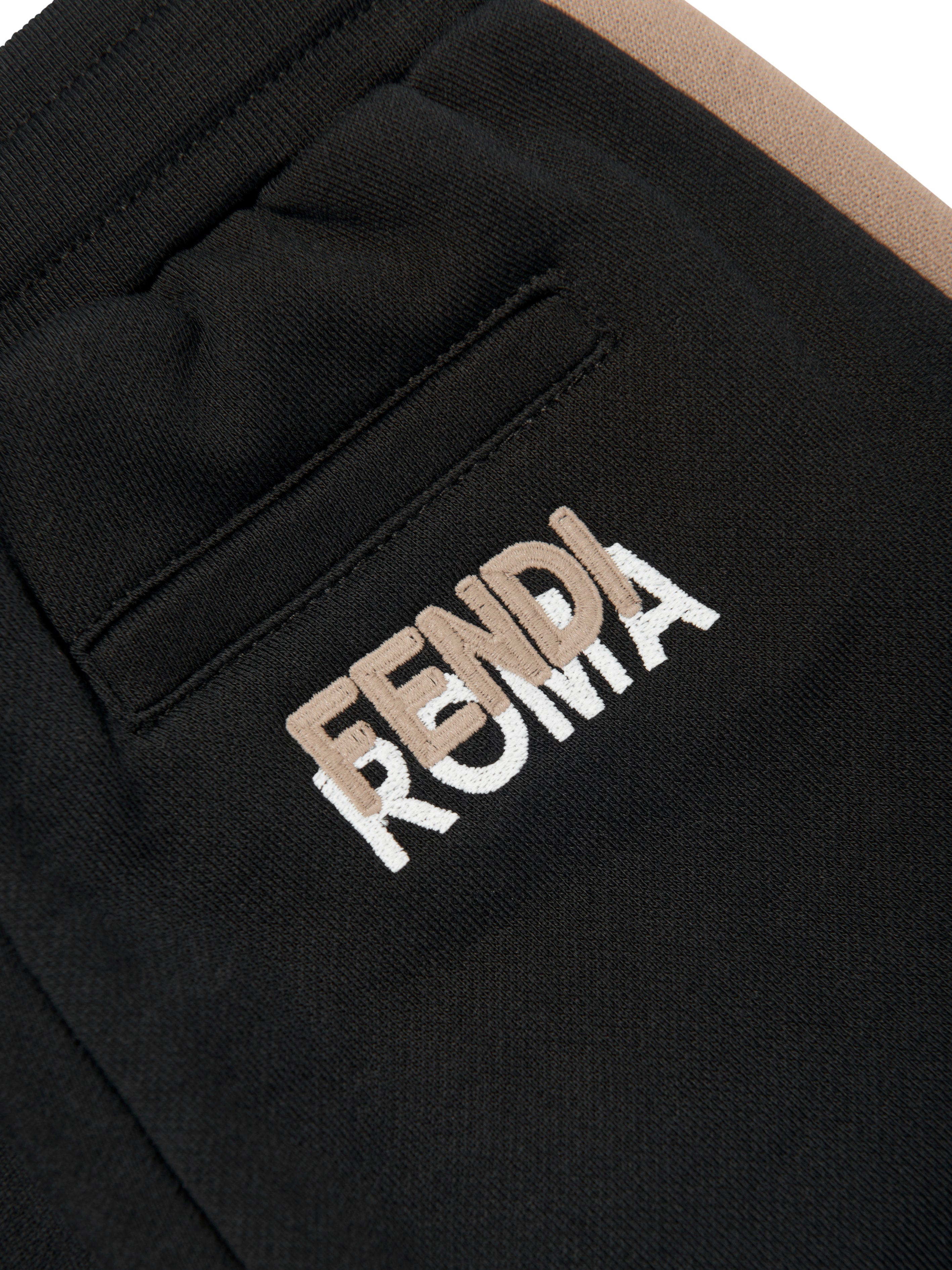 Fendi Kids Logo Joggers in Black Free Shipping For Nice
