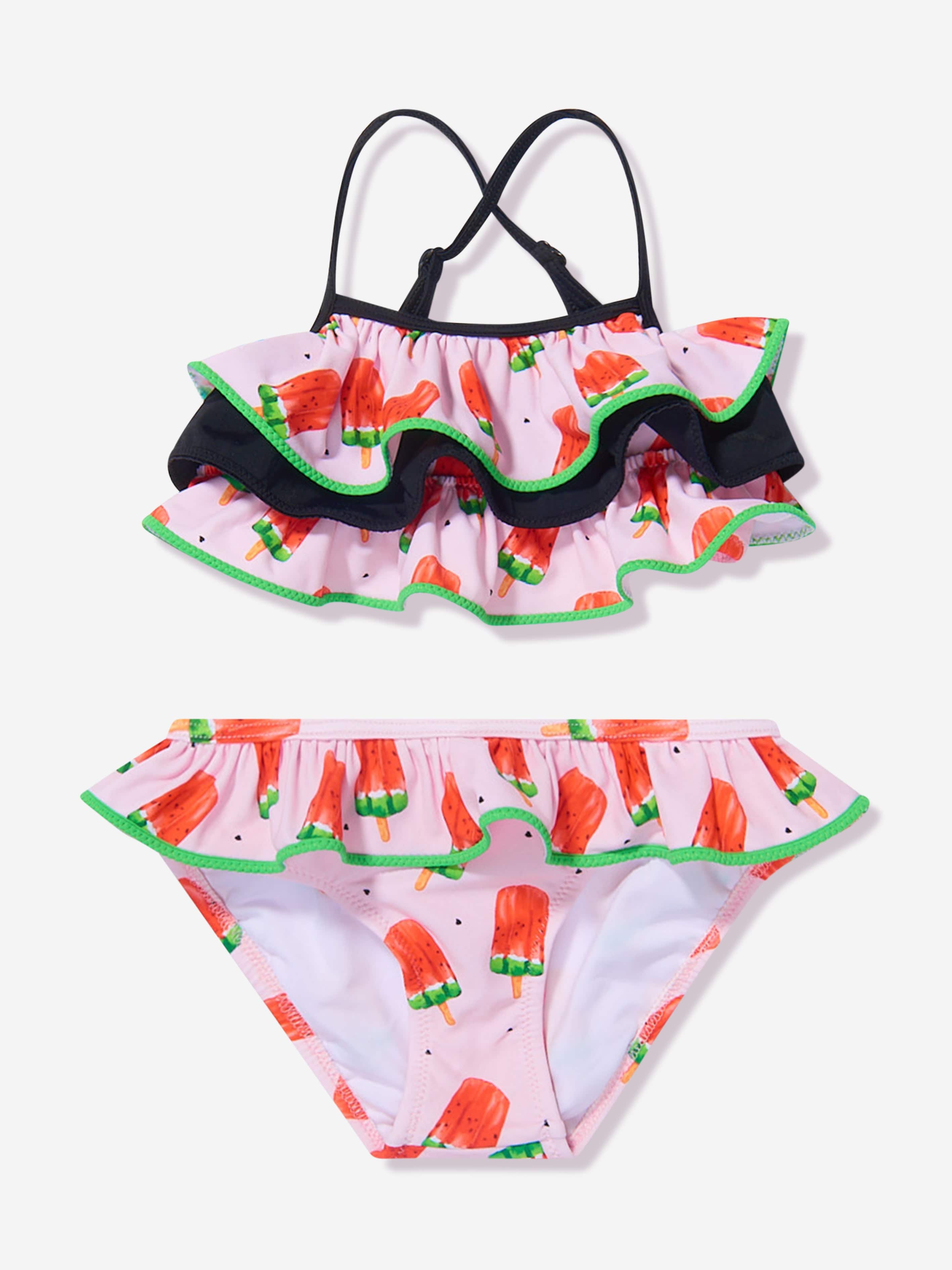 Nessi Byrd Girls Frilly Tedi Bikini in Multicolour Brand New Unisex Cheap Online