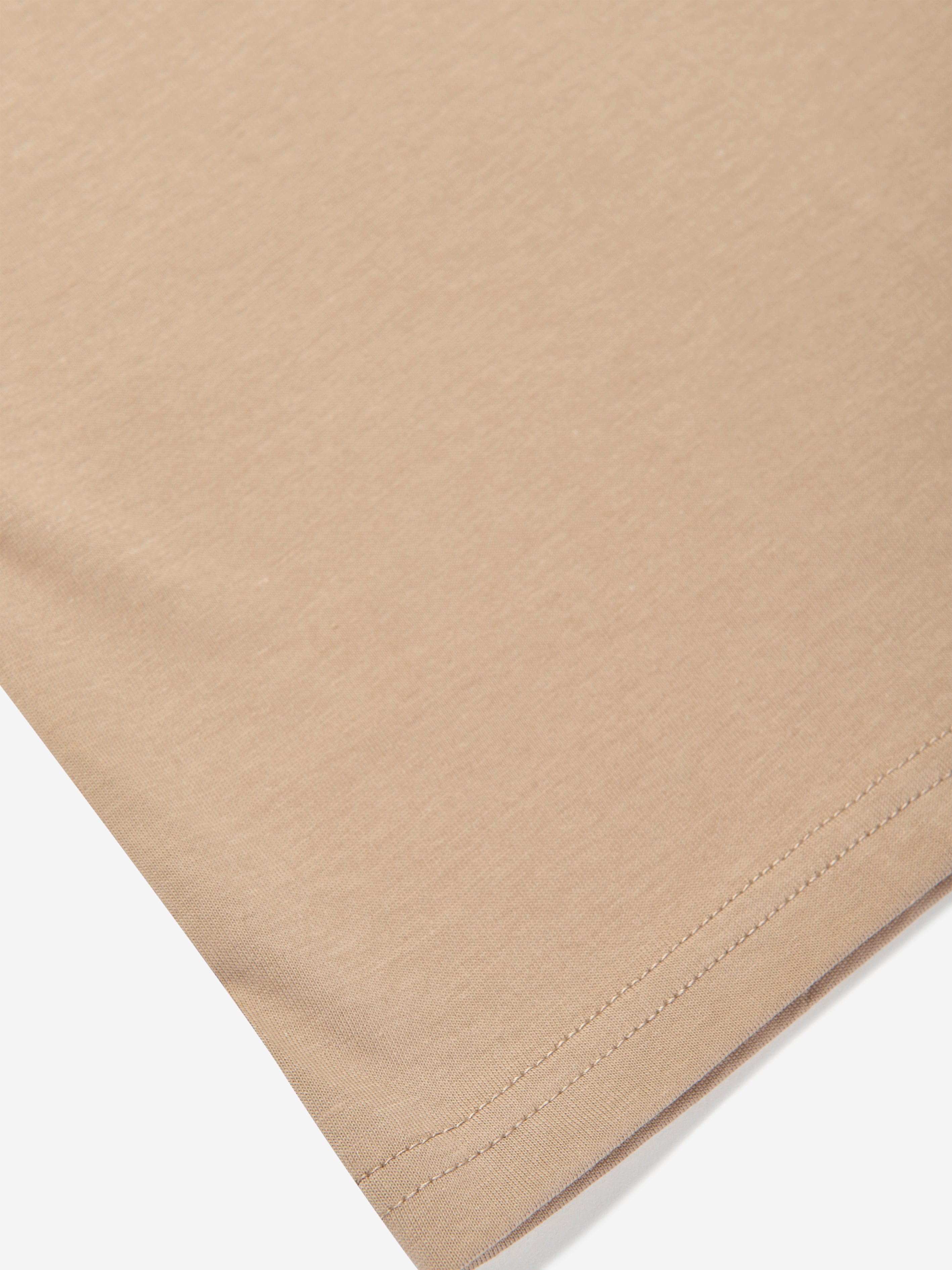 New Balance Boys Jersey Small Logo T-Shirt in Beige Sale Online Shop