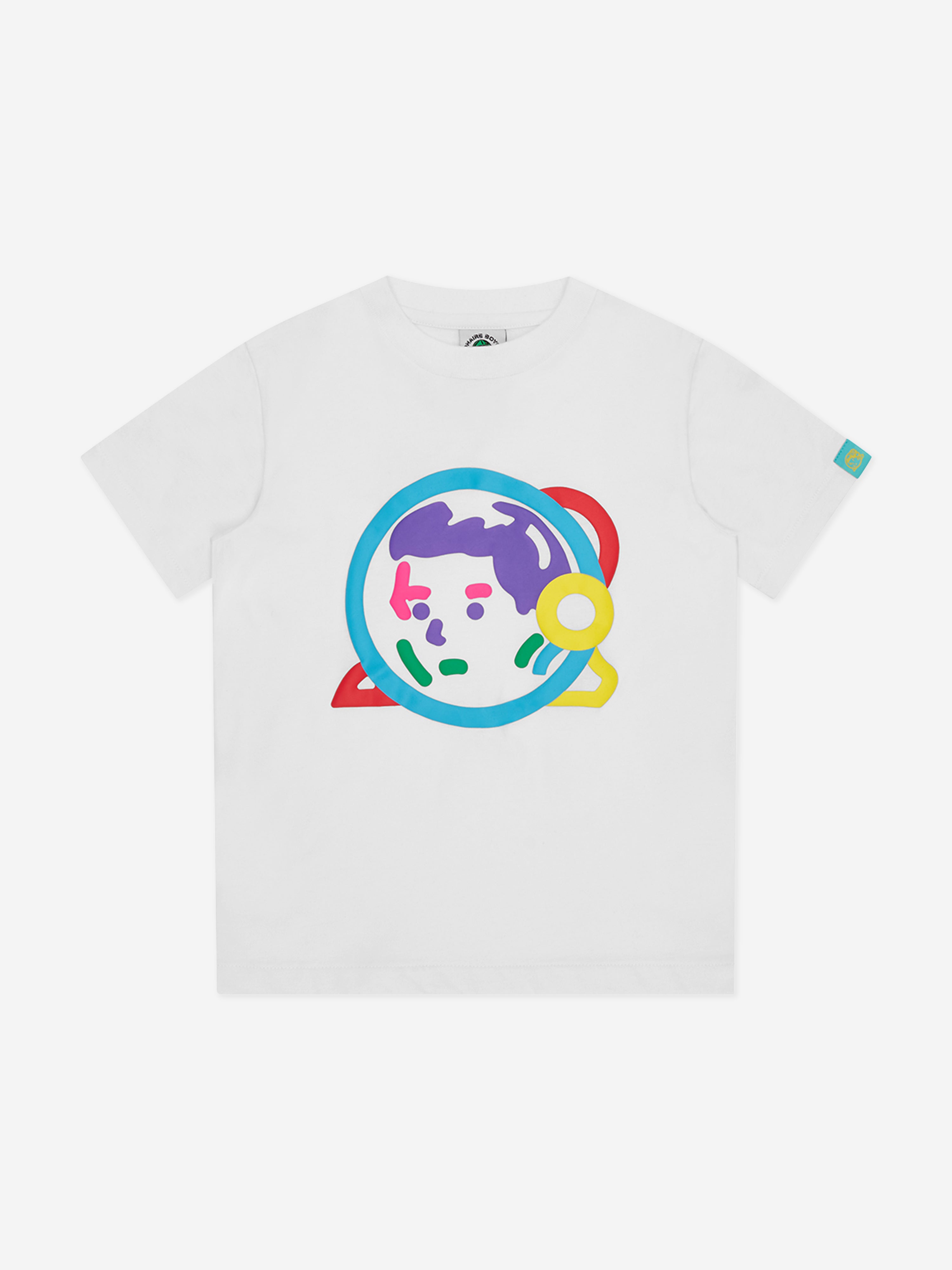 Billionaire Boys Club Kids Puff Print Astro Helmet T-Shirt in White Discount Release Dates