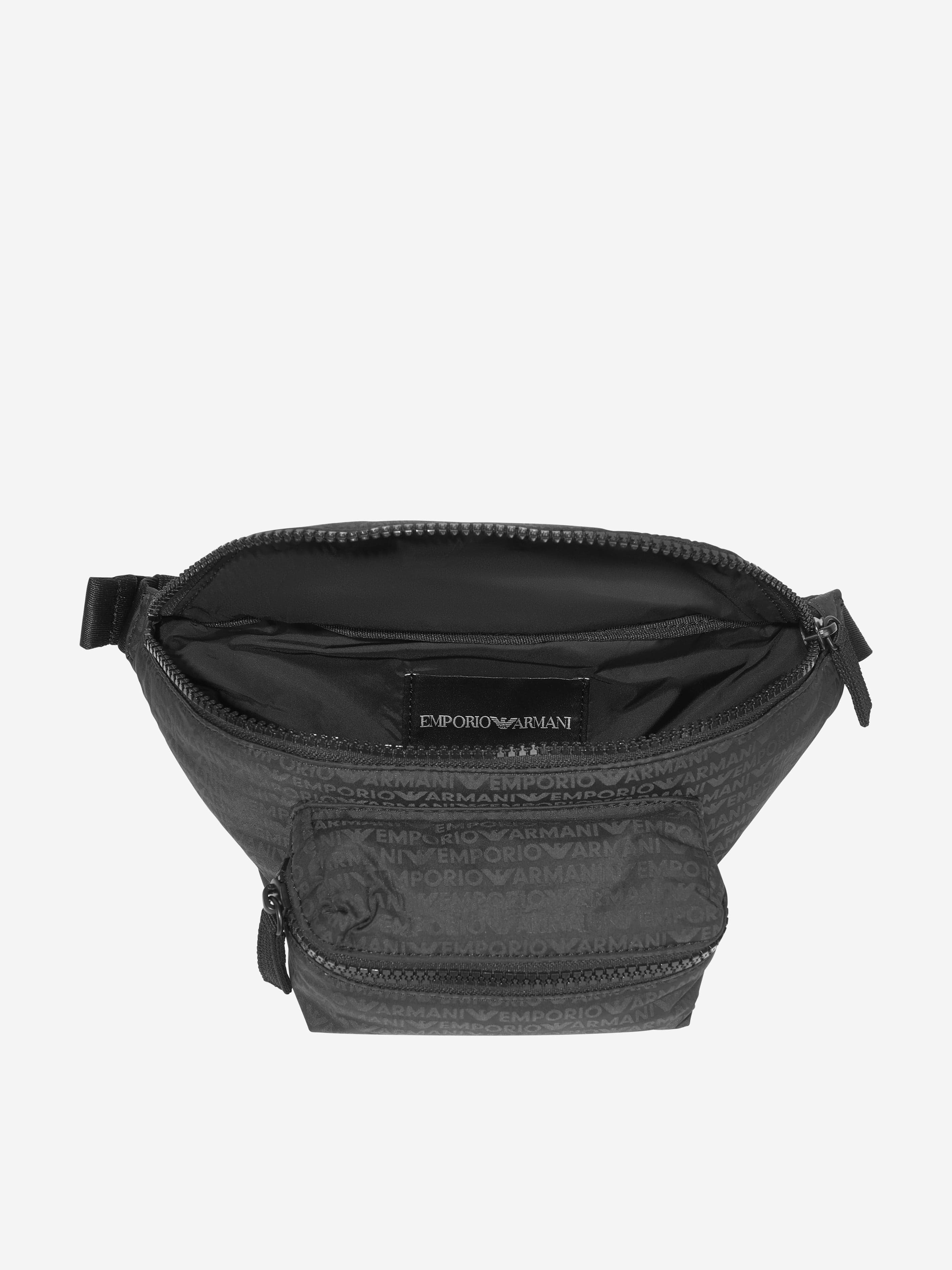 Emporio Armani Boys Logo Belt Bag in Green (23cm) Clearance Sast