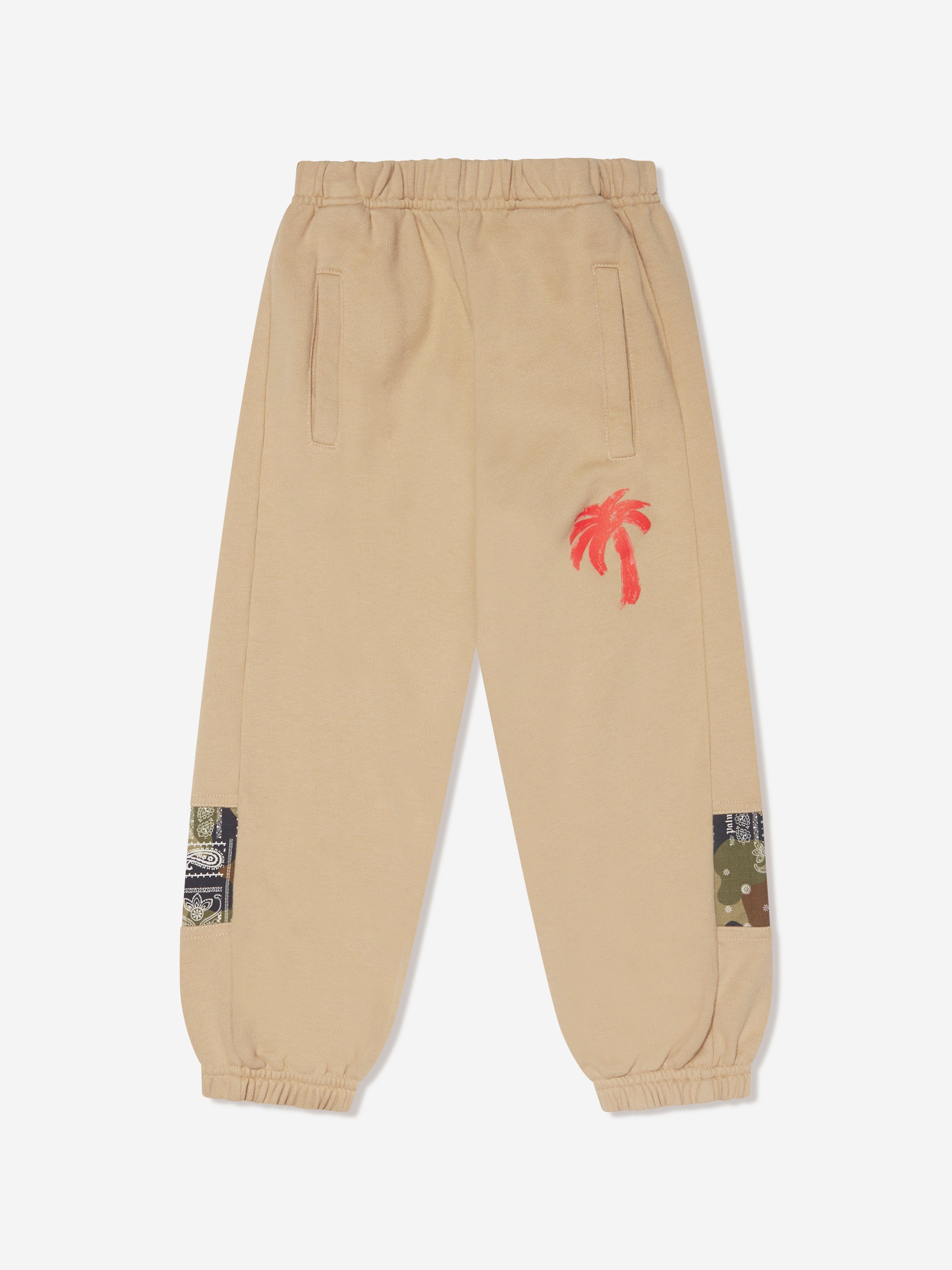 Palm Angels Boys Palm Brush Camo Joggers in Beige Outlet Geniue Stockist