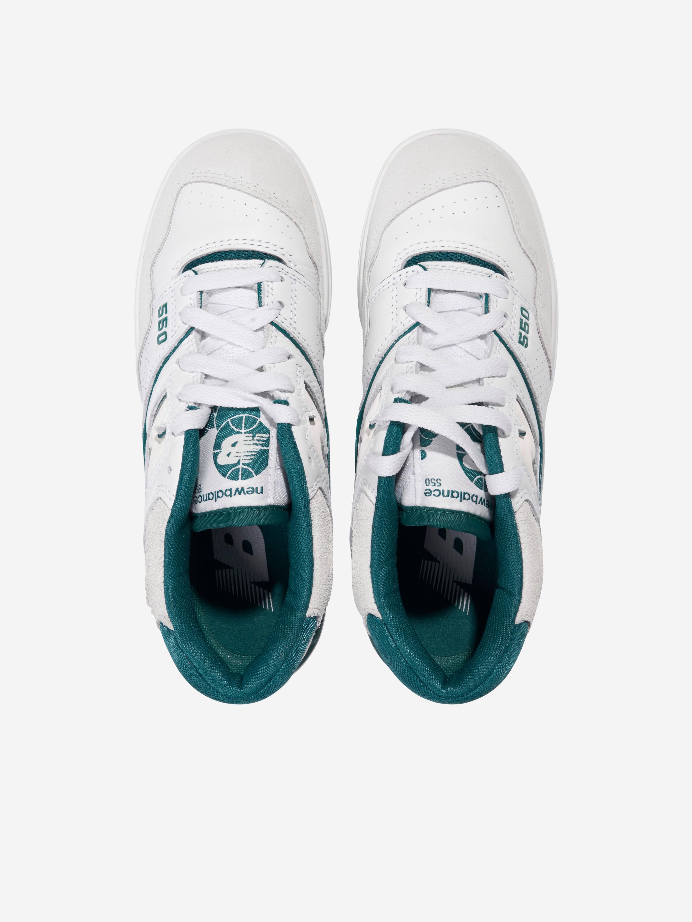 New Balance Kids 550 Logo Trainers in White Discount Great Deals