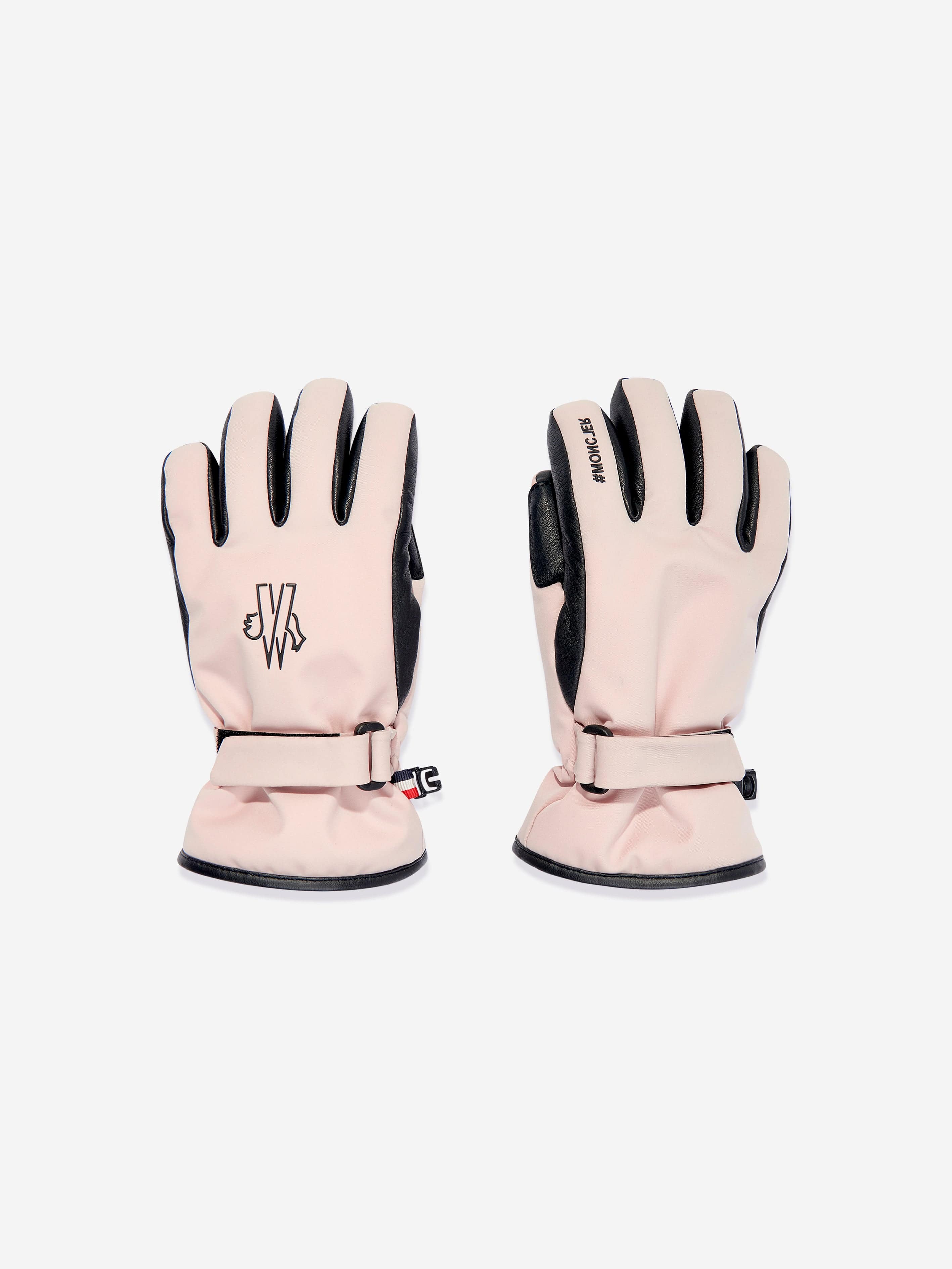 Moncler Enfant Kids Grenoble Gloves in Pink Sale Extremely