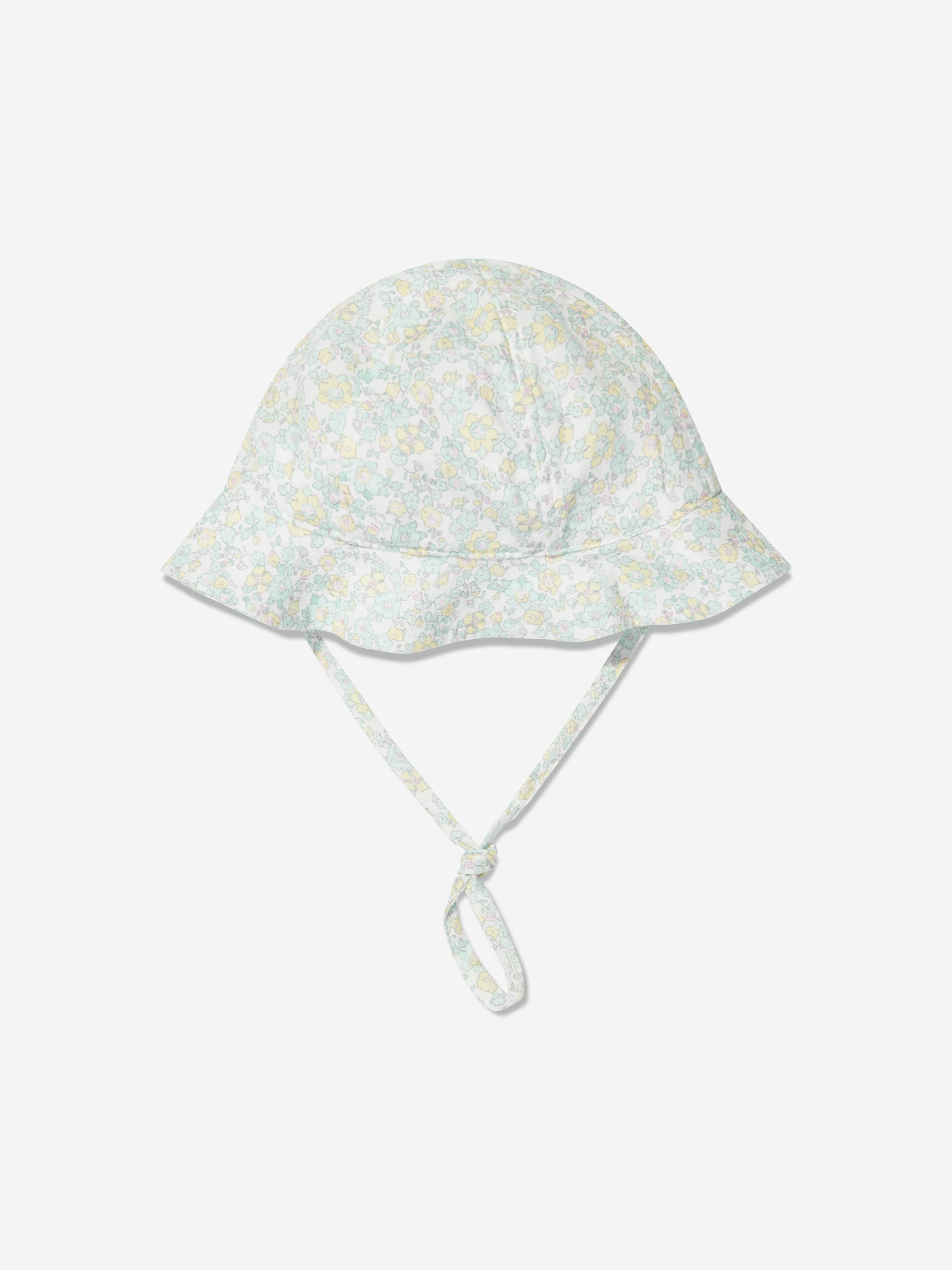 Paz Rodriguez Baby Girls Floral Hat in Green Manchester Sale Online