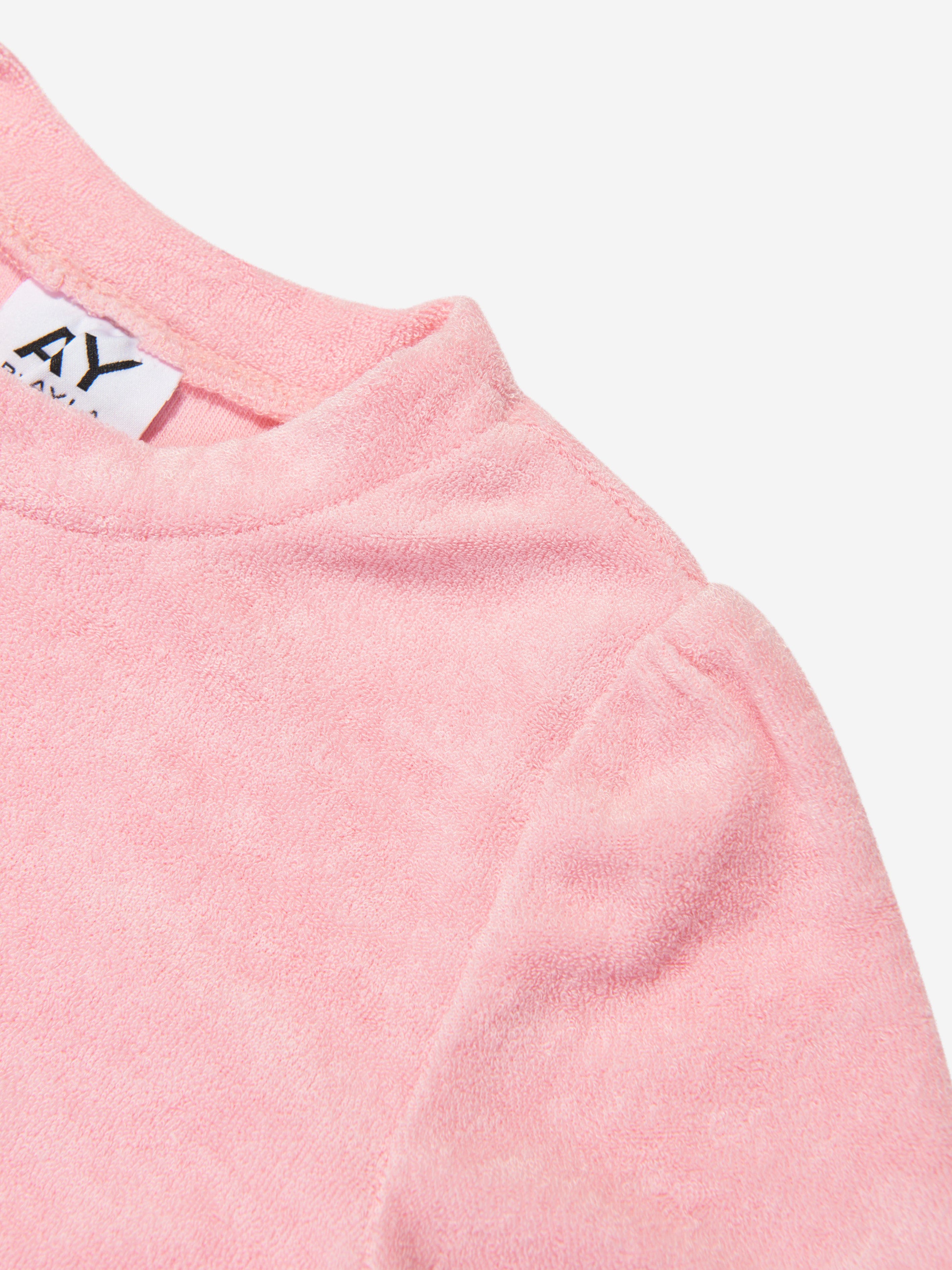 AY by AYLA Girls Towelling Mini Dress in Pink Genuine Sale Online