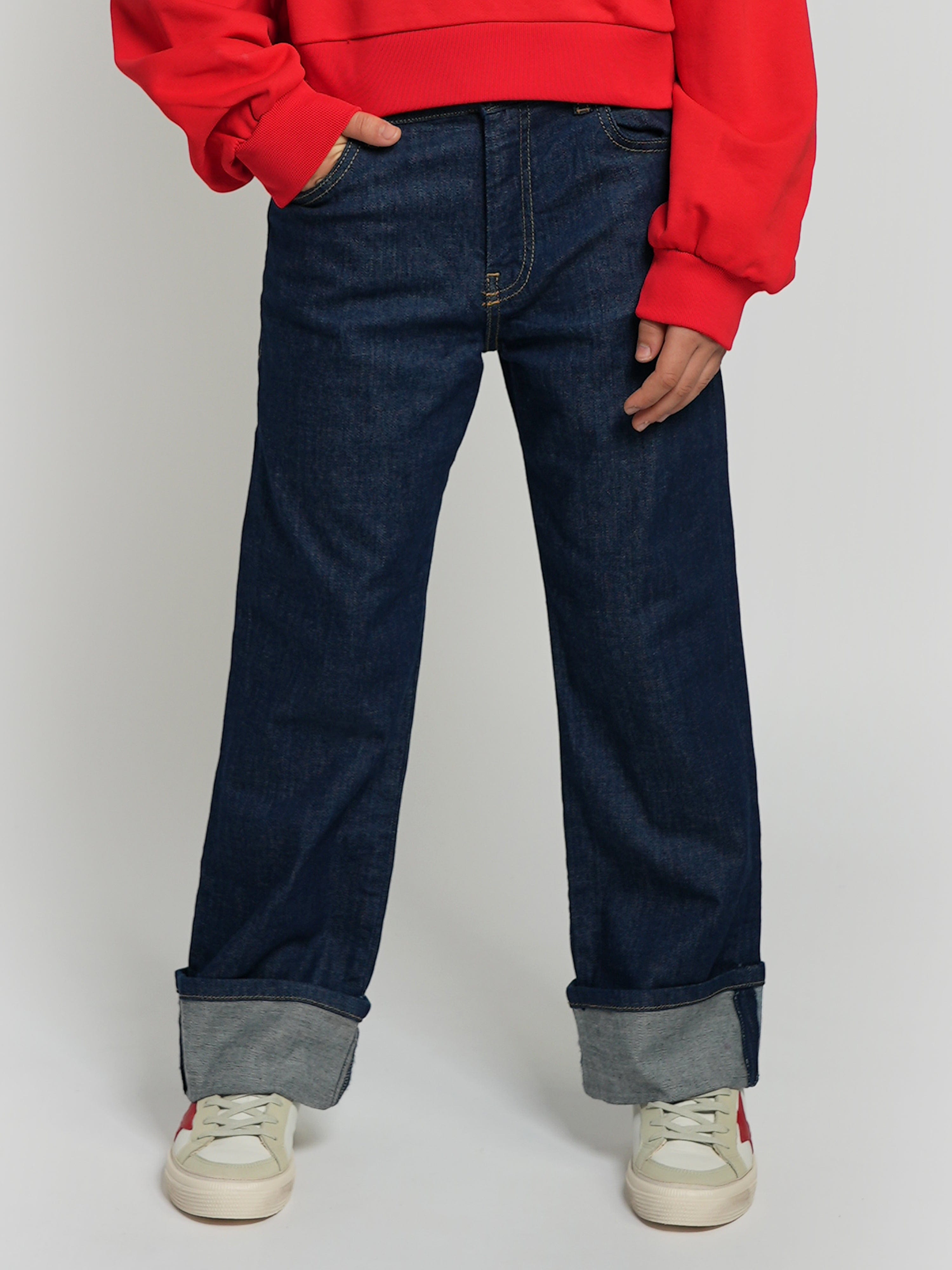 MARNI Kids Regular Fit Jeans in Blue Low Cost Online