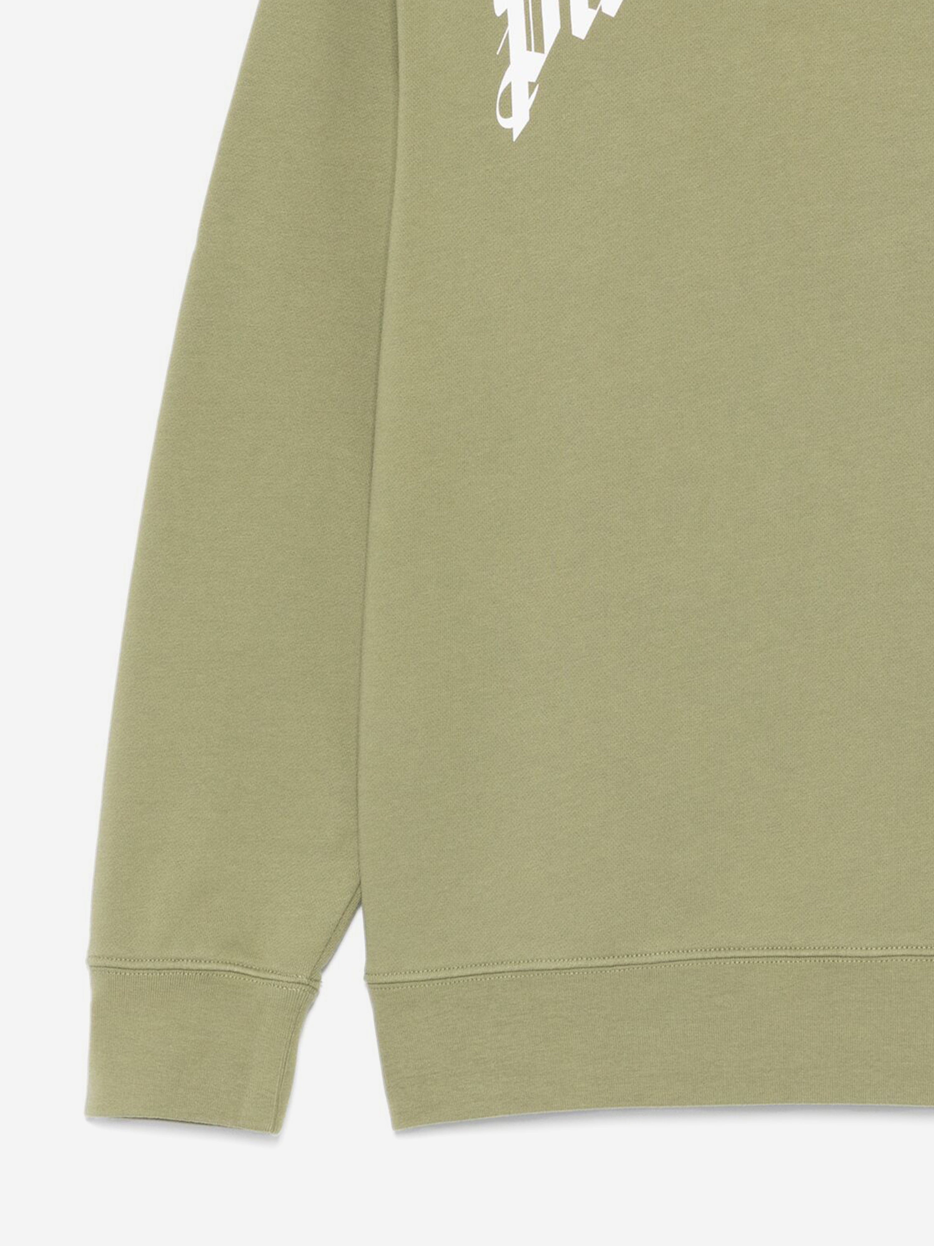 Palm Angels Kids Classic Curved Logo Sweatshirt in Green 2025 New Sale Online