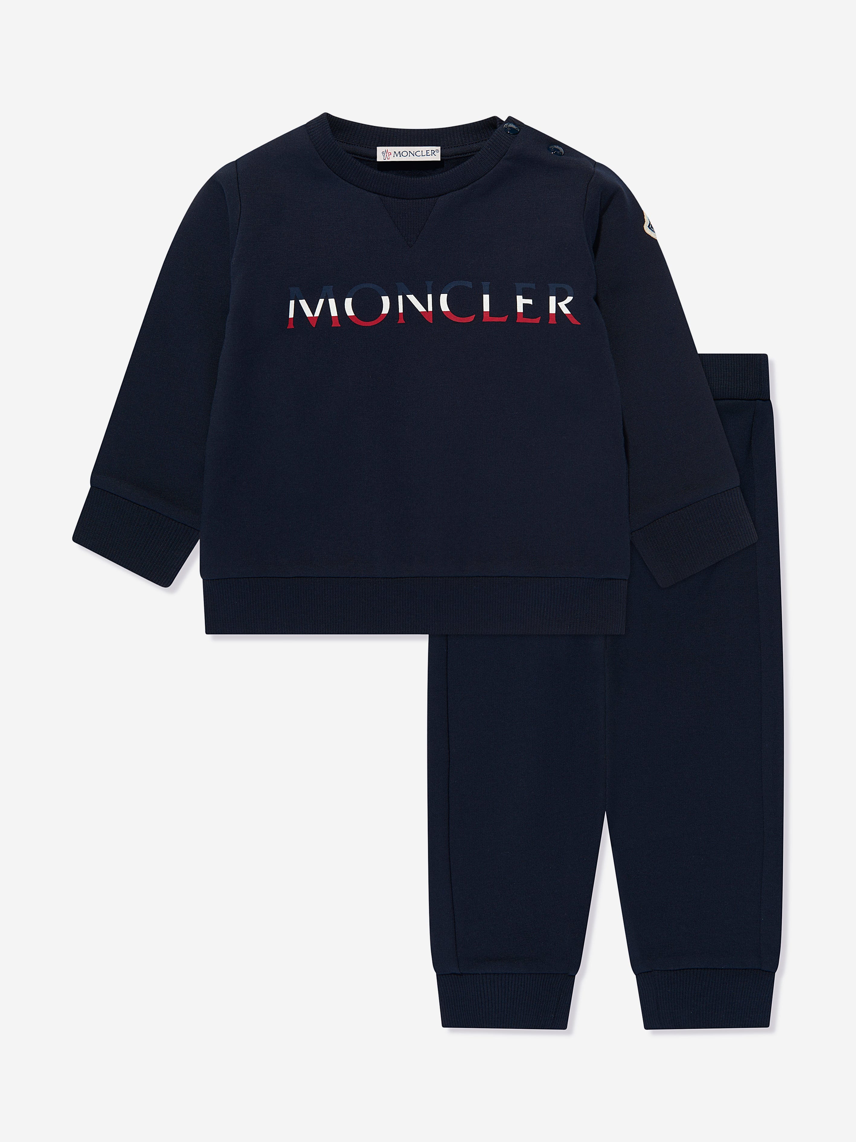 Moncler Enfant Baby Boys Logo Tracksuit in Navy Clearance Inexpensive