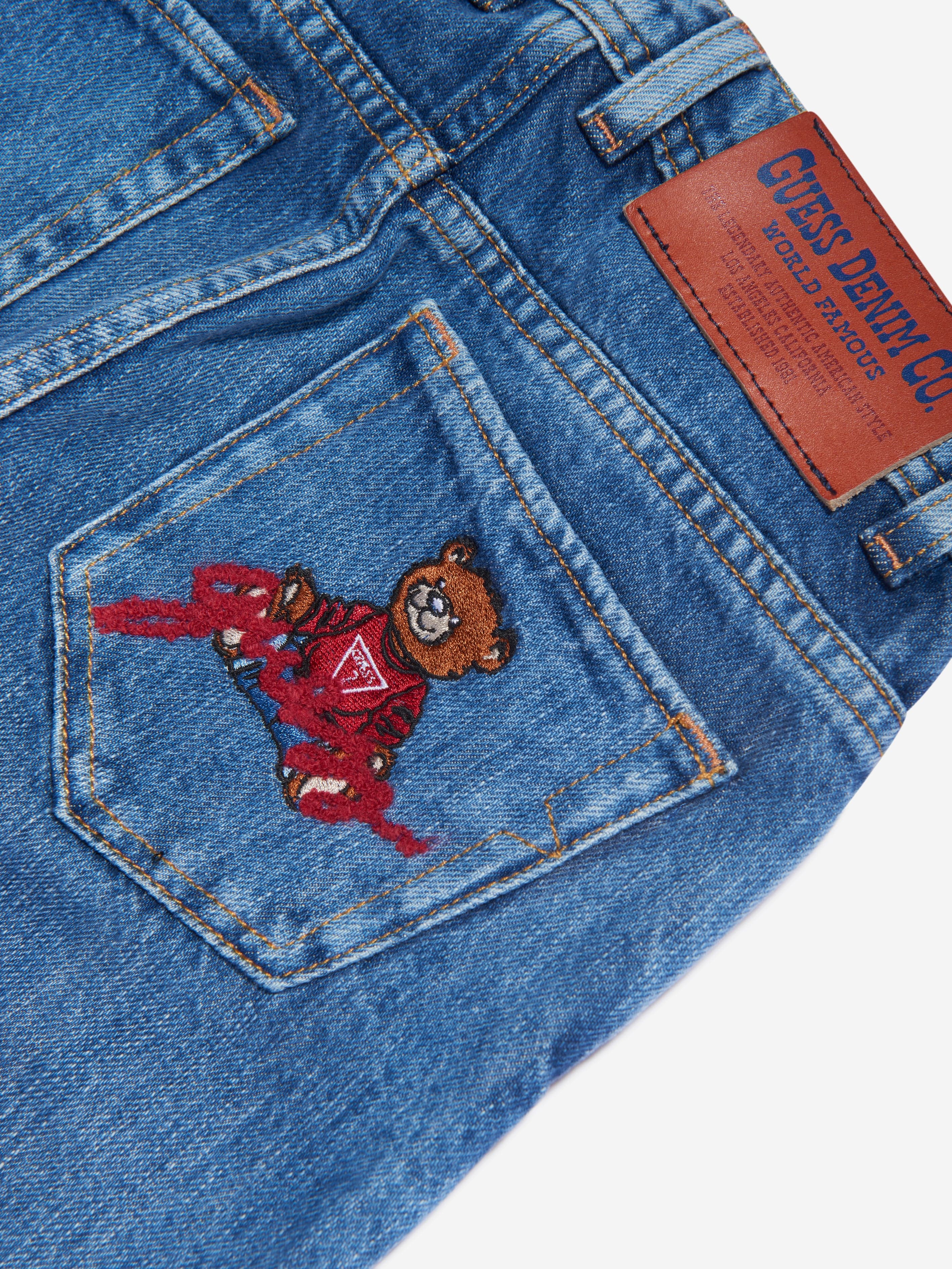 Guess Boys Wide Leg Jeans in Blue Free Shipping Outlet Store