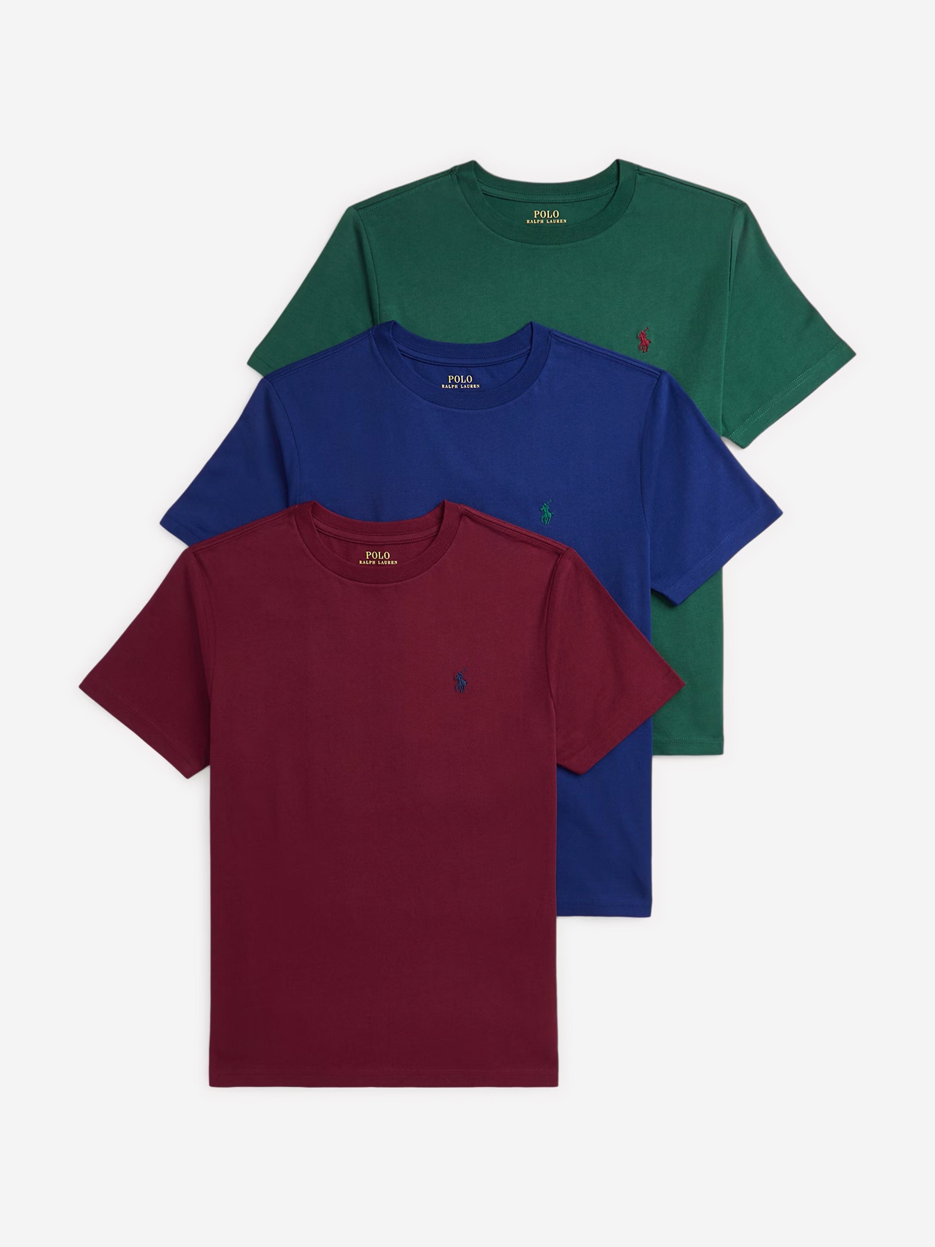 Ralph Lauren Boys 3 Pack T-Shirt Set in Multicolour Low Pice For Sale
