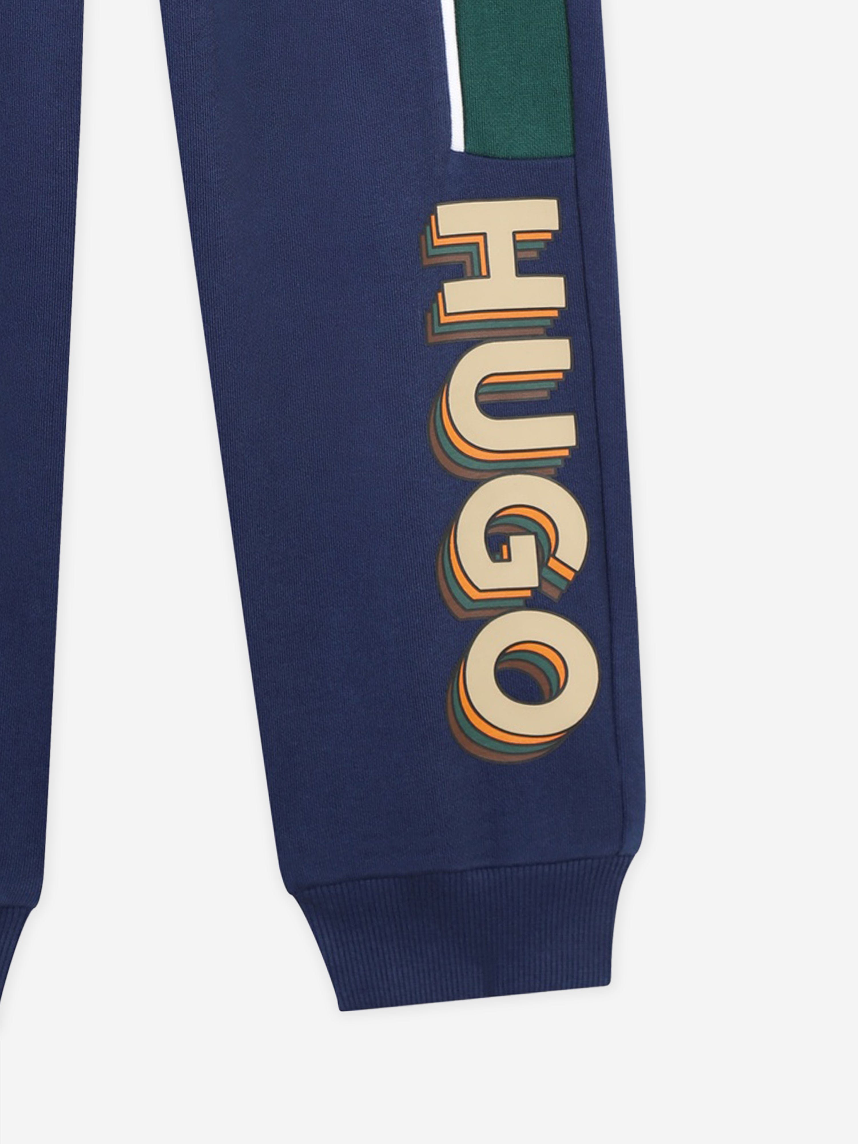 Hugo Boys Logo Joggers in Green Buy Cheap Largest Supplier