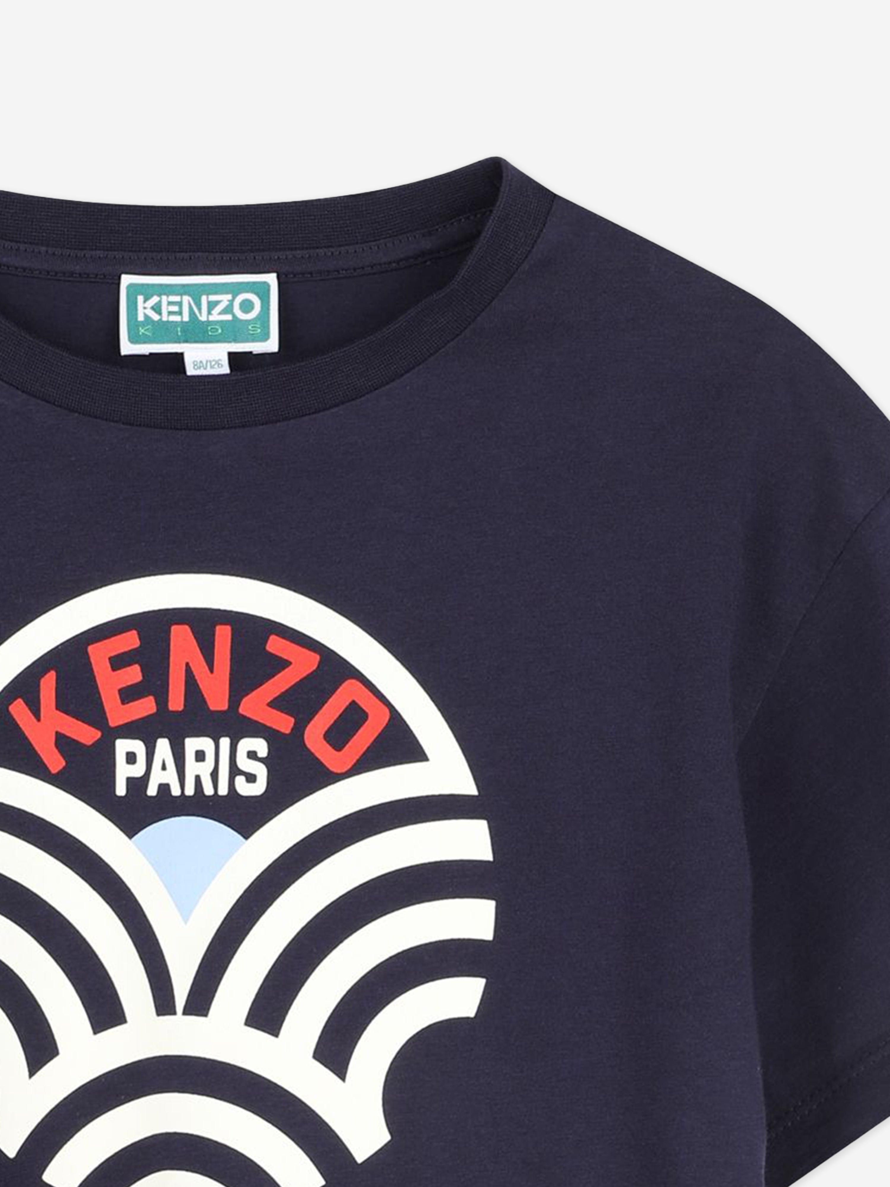 Boys Logo T-Shirt in Navy With Credit Card Cheap Pice